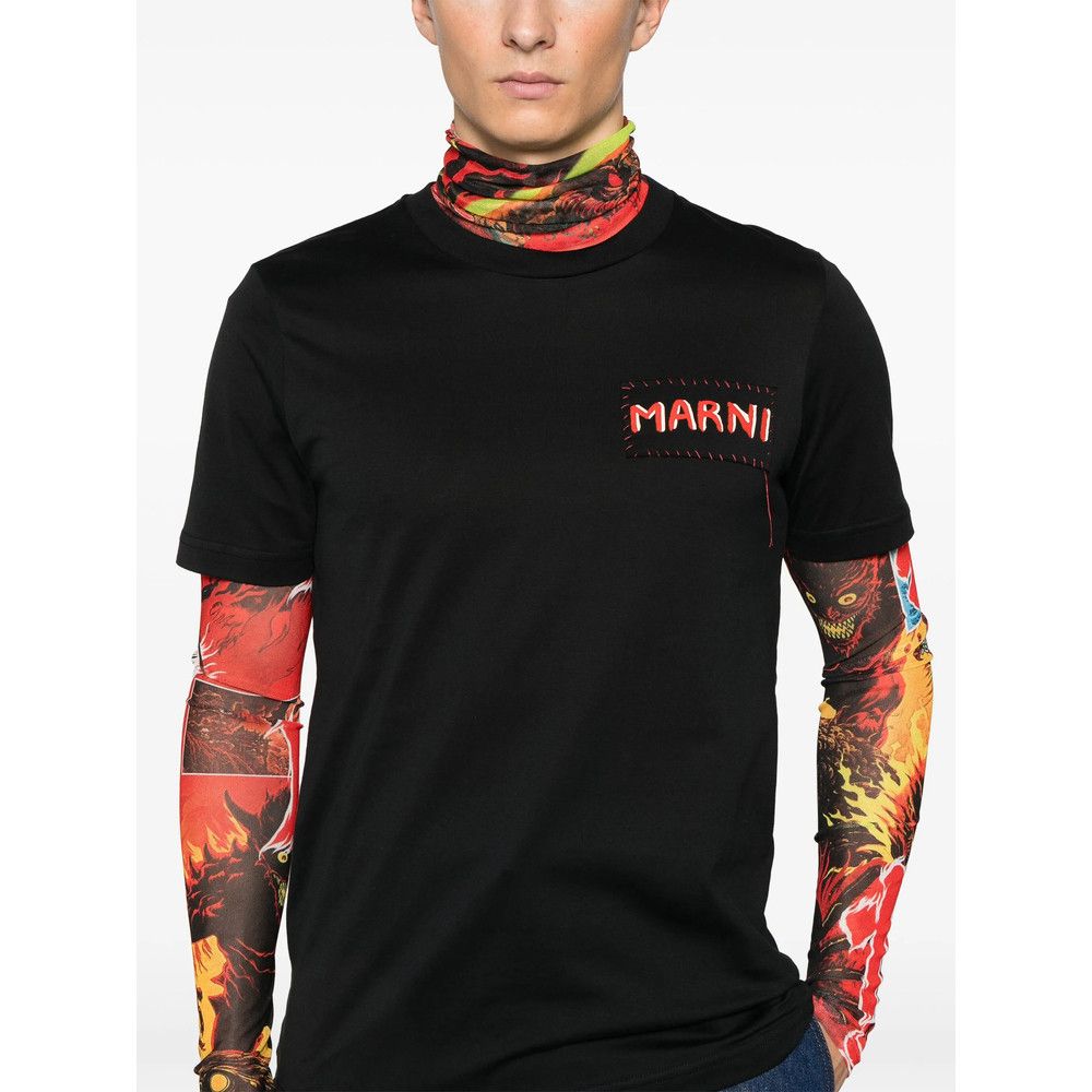 Marni BLACK T-Shirts & Vests - T-Shirts