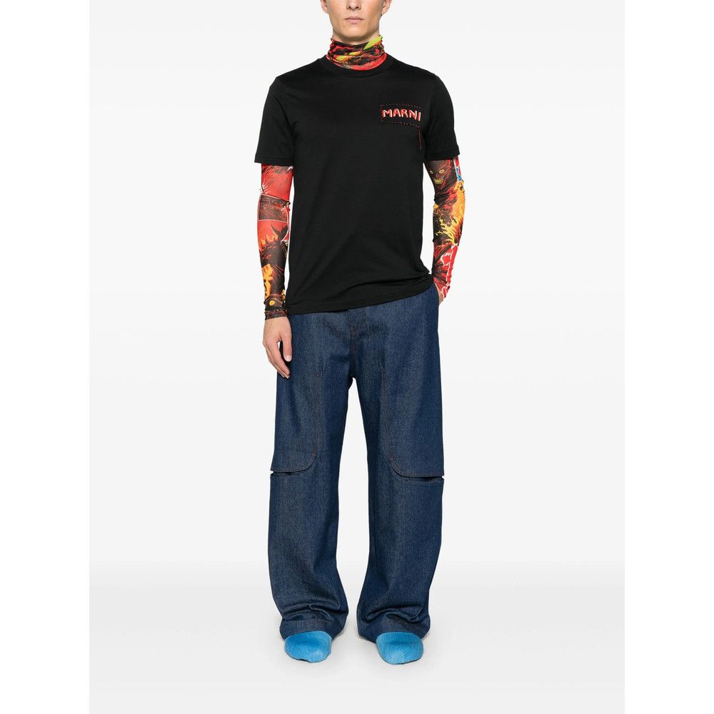 Marni BLACK T-Shirts & Vests - T-Shirts