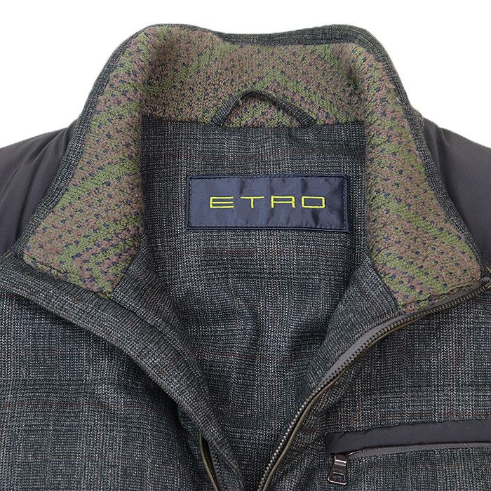 Other Other Etro Glen Check Down Vest Sheepskin Outerwear Leather Outerwear 112-15715-0183 DUTY FREE for USA Size ONE SIZE - 11 Thumbnail