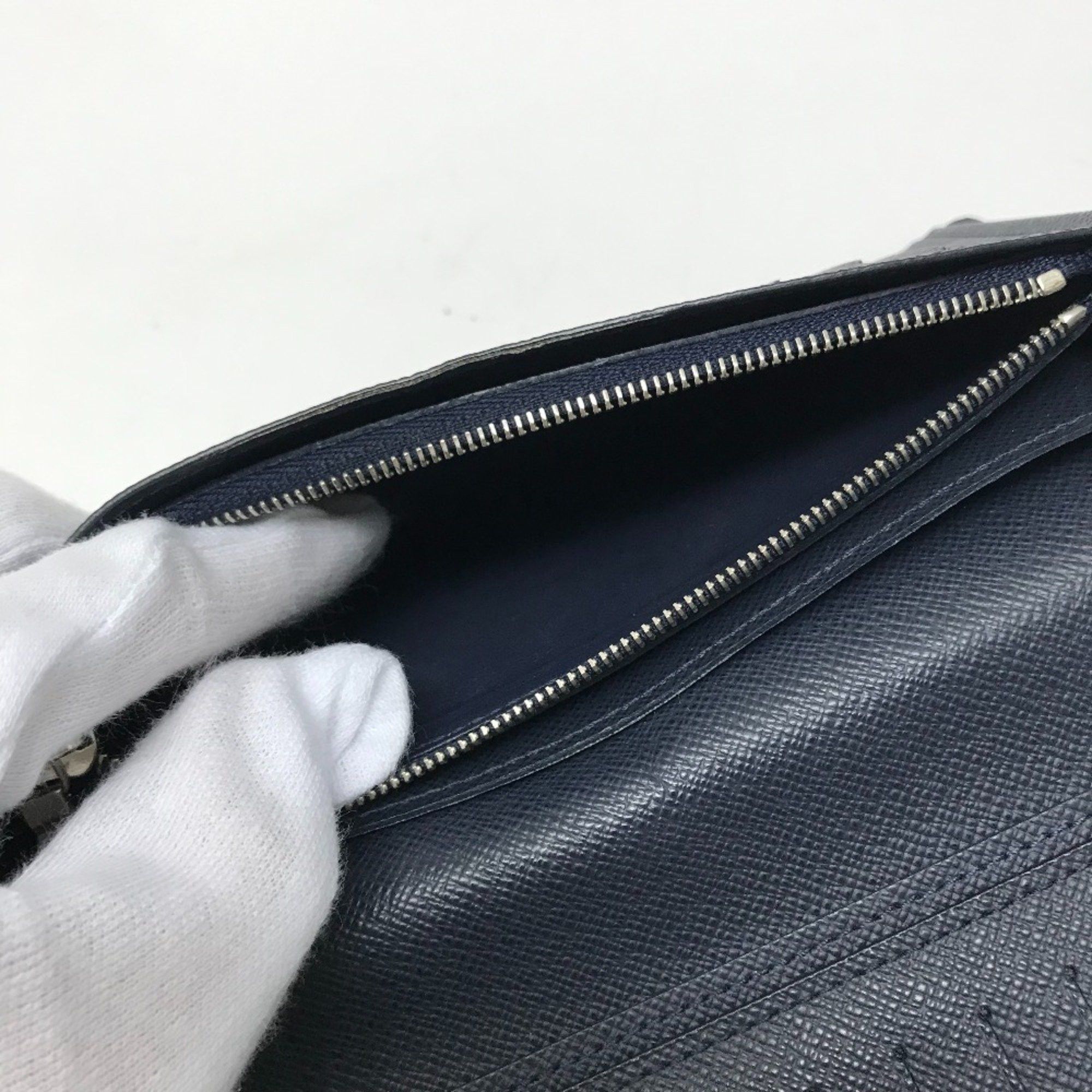 Louis Vuitton LOUIS VUITTON M60615 Epi Leather Portefeuille Brazza Bifold Long Wallet, Men's, Blue Marine, Navy Size ONE SIZE - 8 Thumbnail