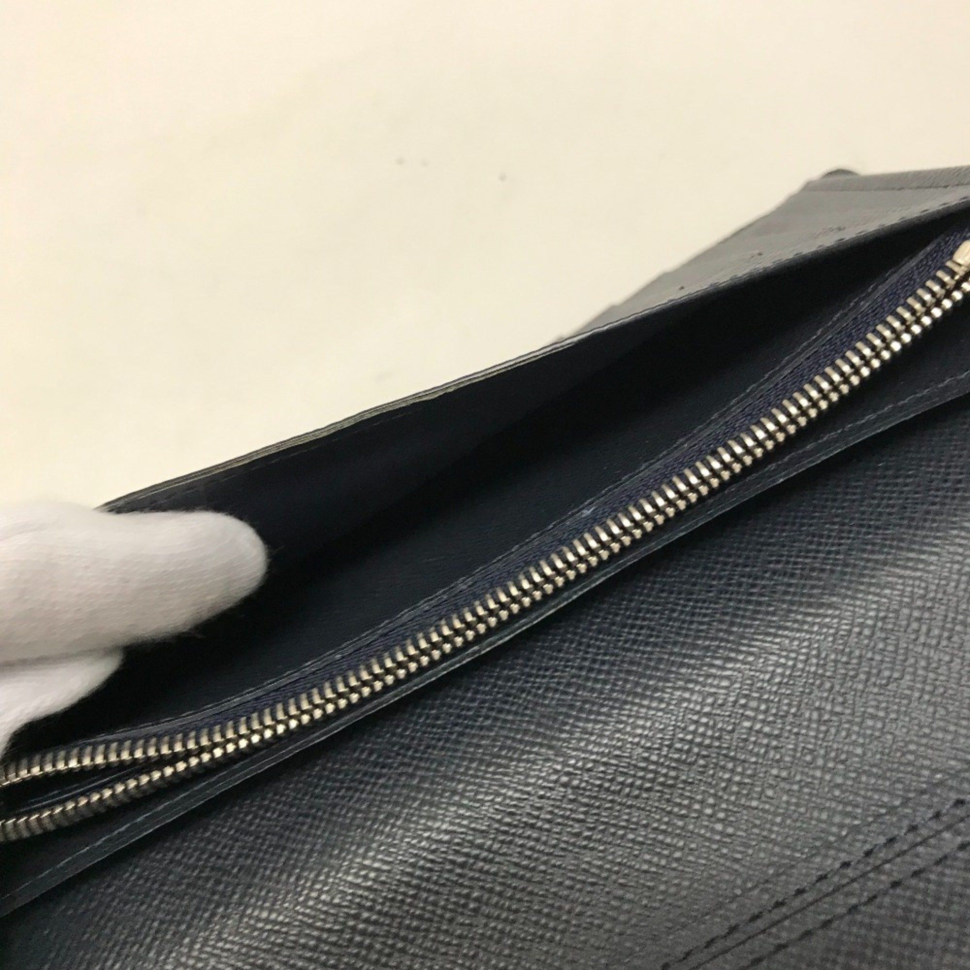 Louis Vuitton LOUIS VUITTON M60615 Epi Leather Portefeuille Brazza Bifold Long Wallet, Men's, Blue Marine, Navy Size ONE SIZE - 7 Thumbnail