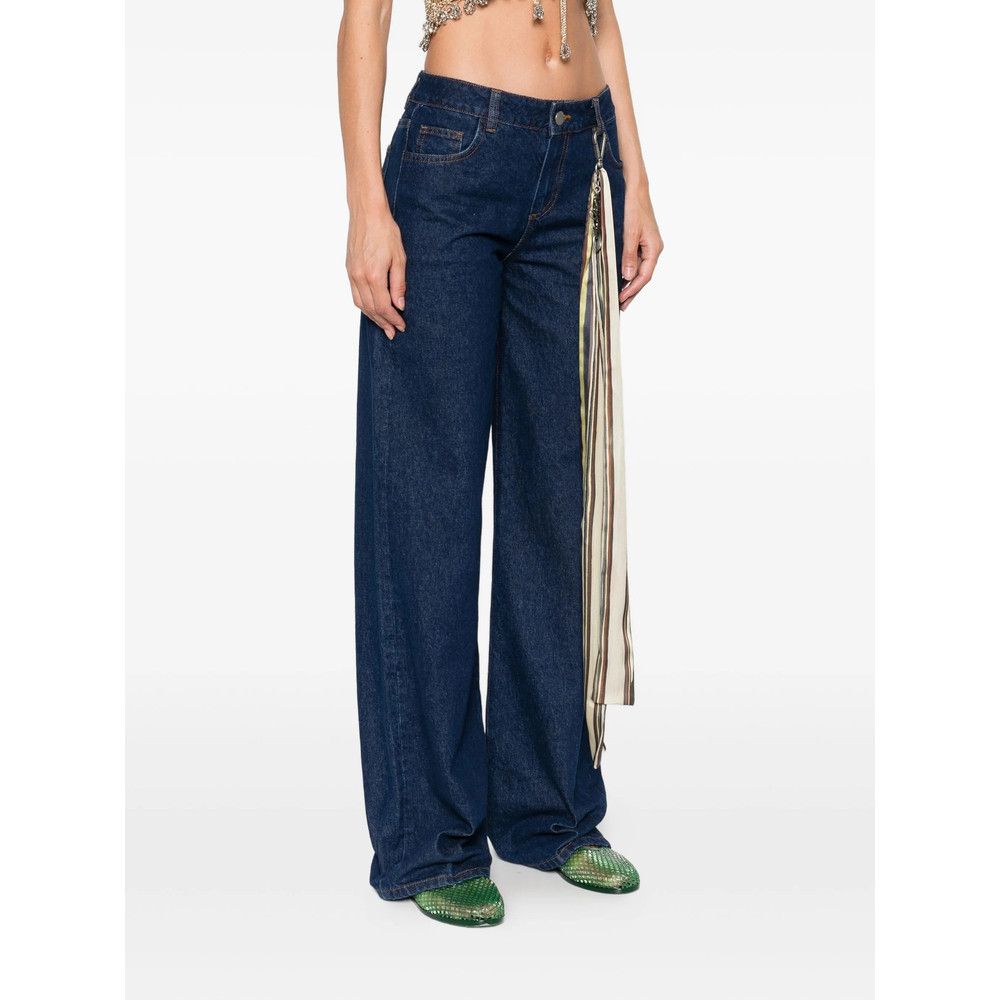 SIEDRES Siedres BLUE Denim - Wide-Leg Jeans Size 27" / US 4 / IT 40 - 5 Thumbnail