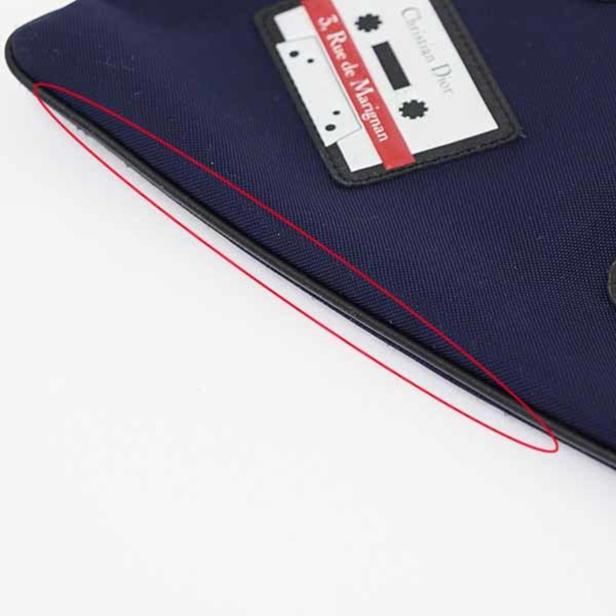Dior Christian Dior nylon pouch bear, cassette tape, skateboard, size 47, navy and red Size ONE SIZE - 5 Thumbnail