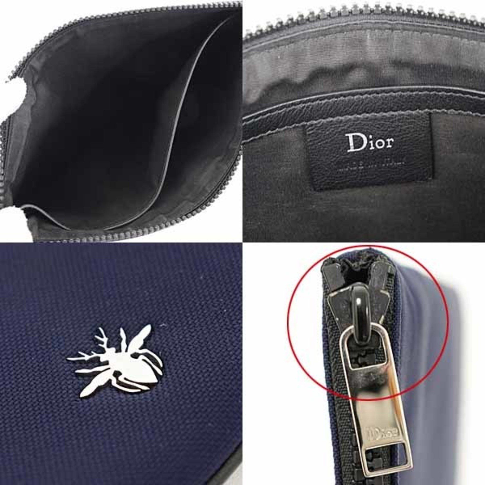 Dior Christian Dior nylon pouch bear, cassette tape, skateboard, size 47, navy and red Size ONE SIZE - 6 Thumbnail