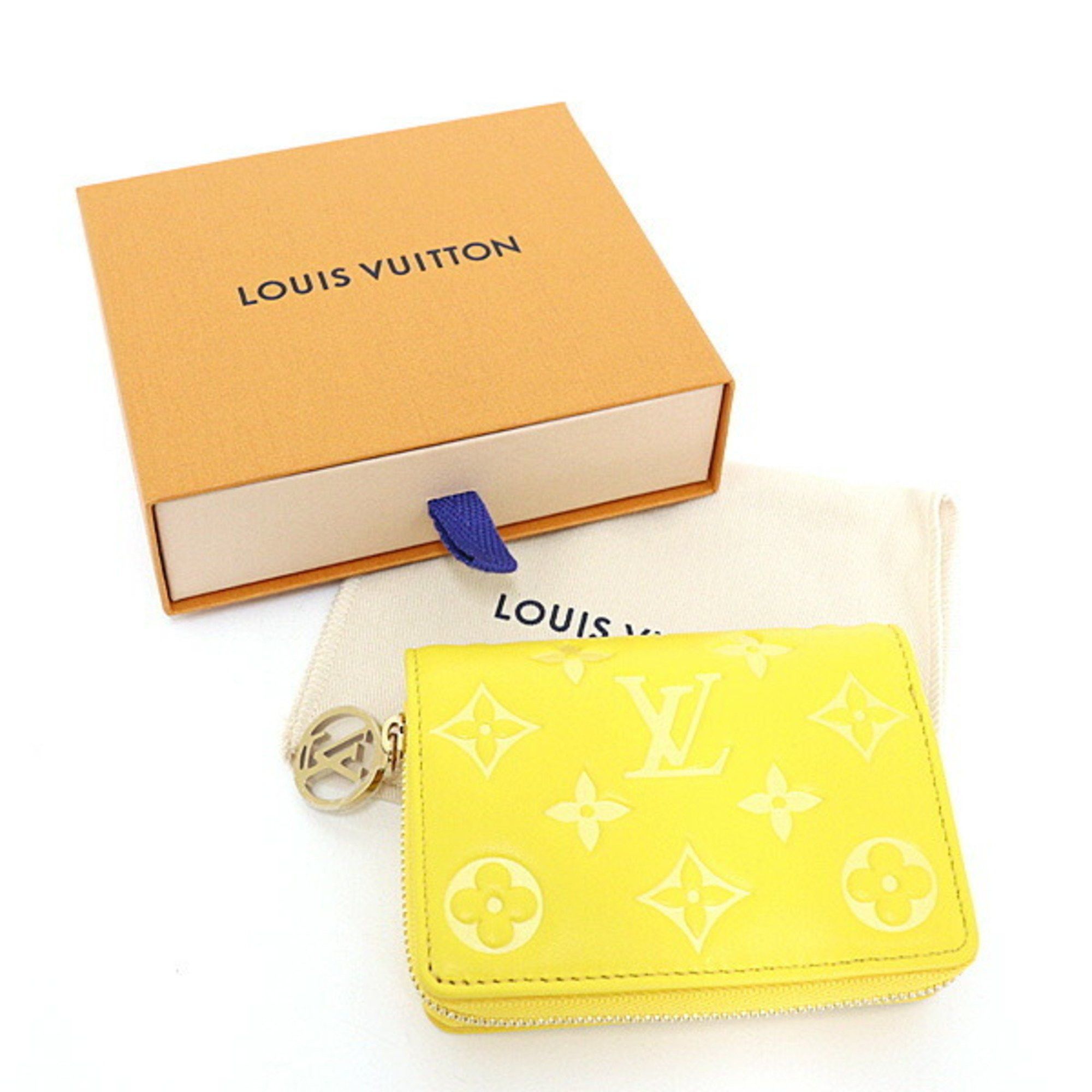 Louis Vuitton Louis Vuitton Portefeuille Lou Monogram Empreinte Ginkgo Yellow M13792 Japan Exclusive Size ONE SIZE - 6 Thumbnail