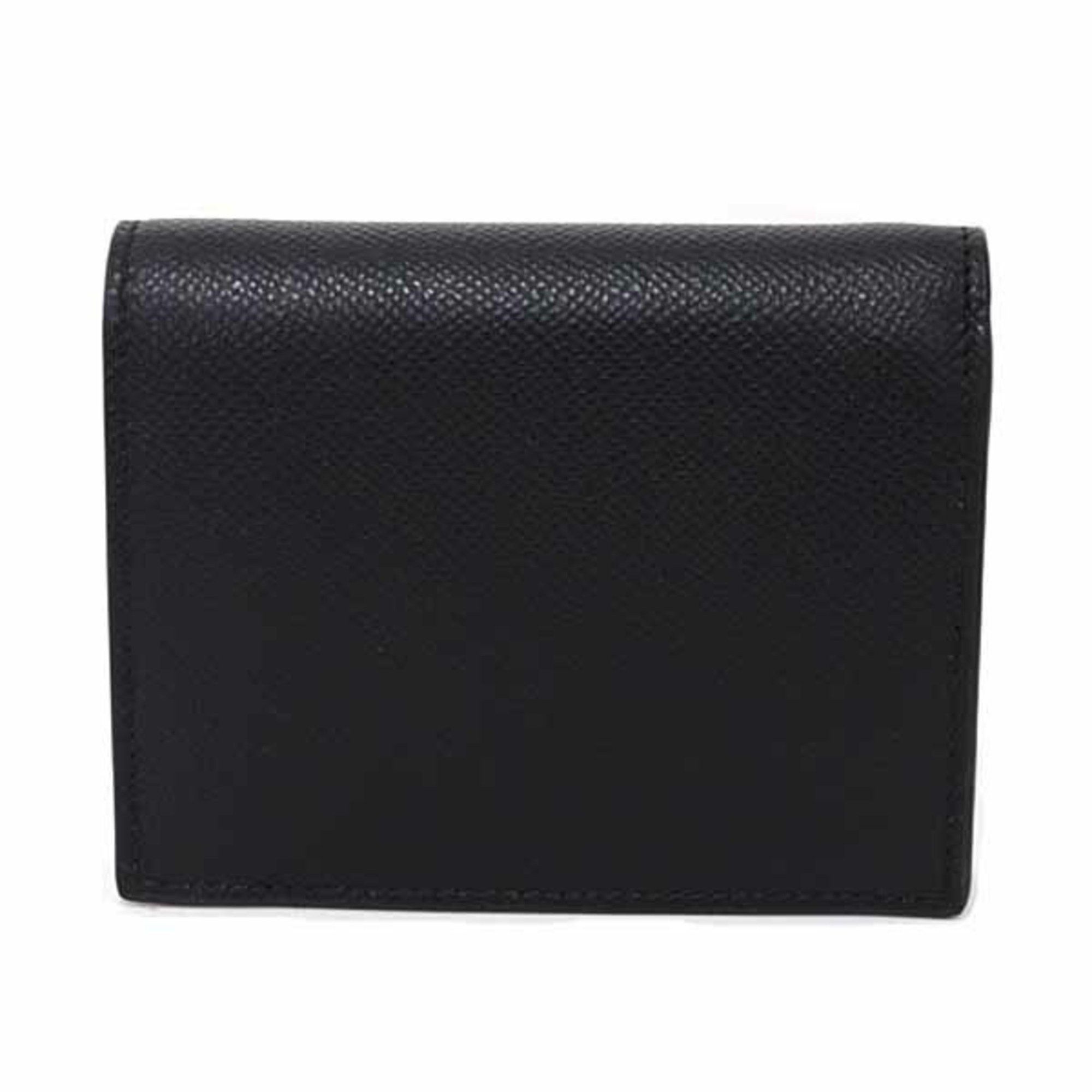 Salvatore Ferragamo Salvatore Ferragamo Double Gancini Bifold Wallet Calfskin 22D780 726512 Black Unused Size ONE SIZE - 3 Thumbnail