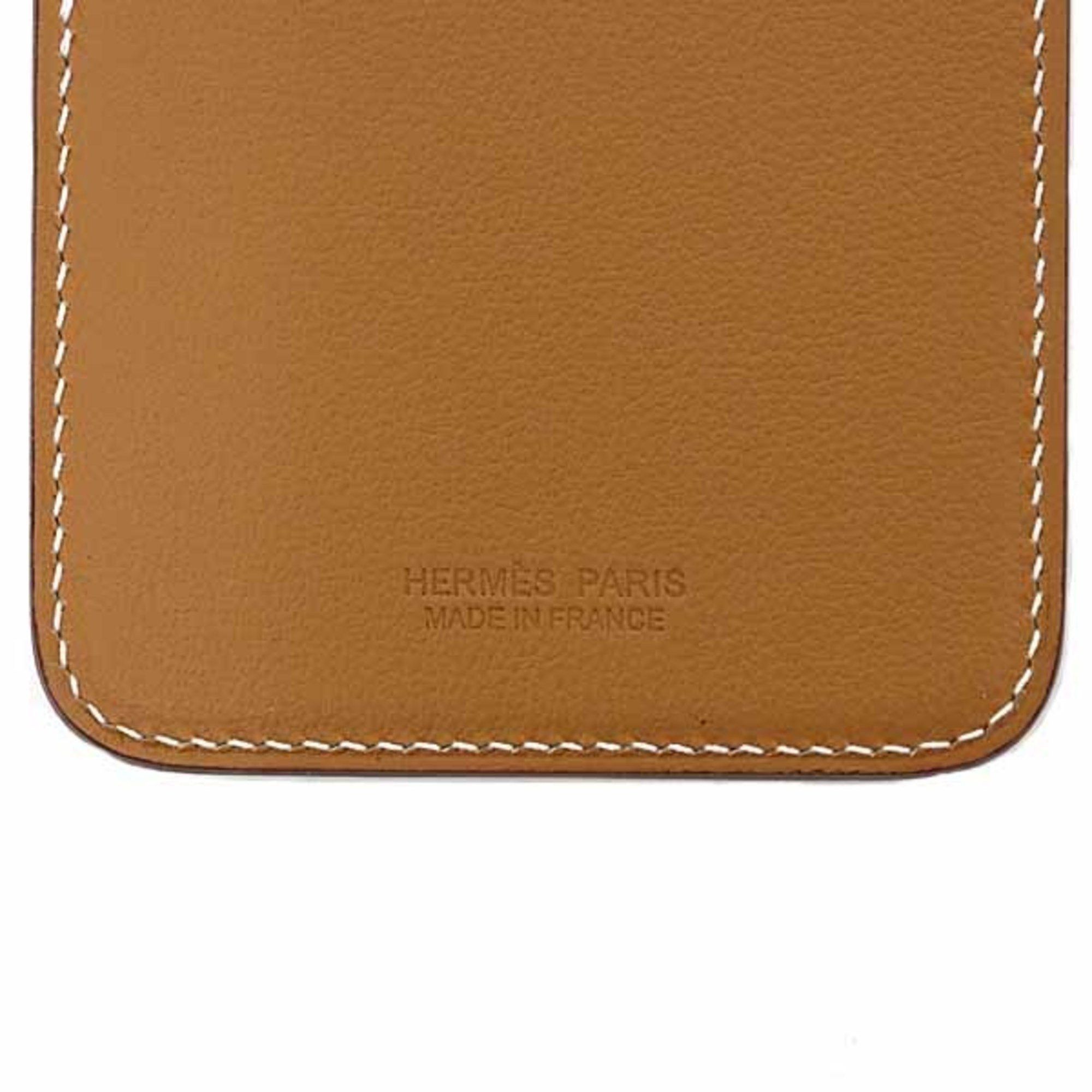 Hermes Hermes Card Case "MagSafe" Eman "Elisson" Hedgehog Business Holder Leather B Stamp (Made in 2023) Brown Size ONE SIZE - 6 Thumbnail