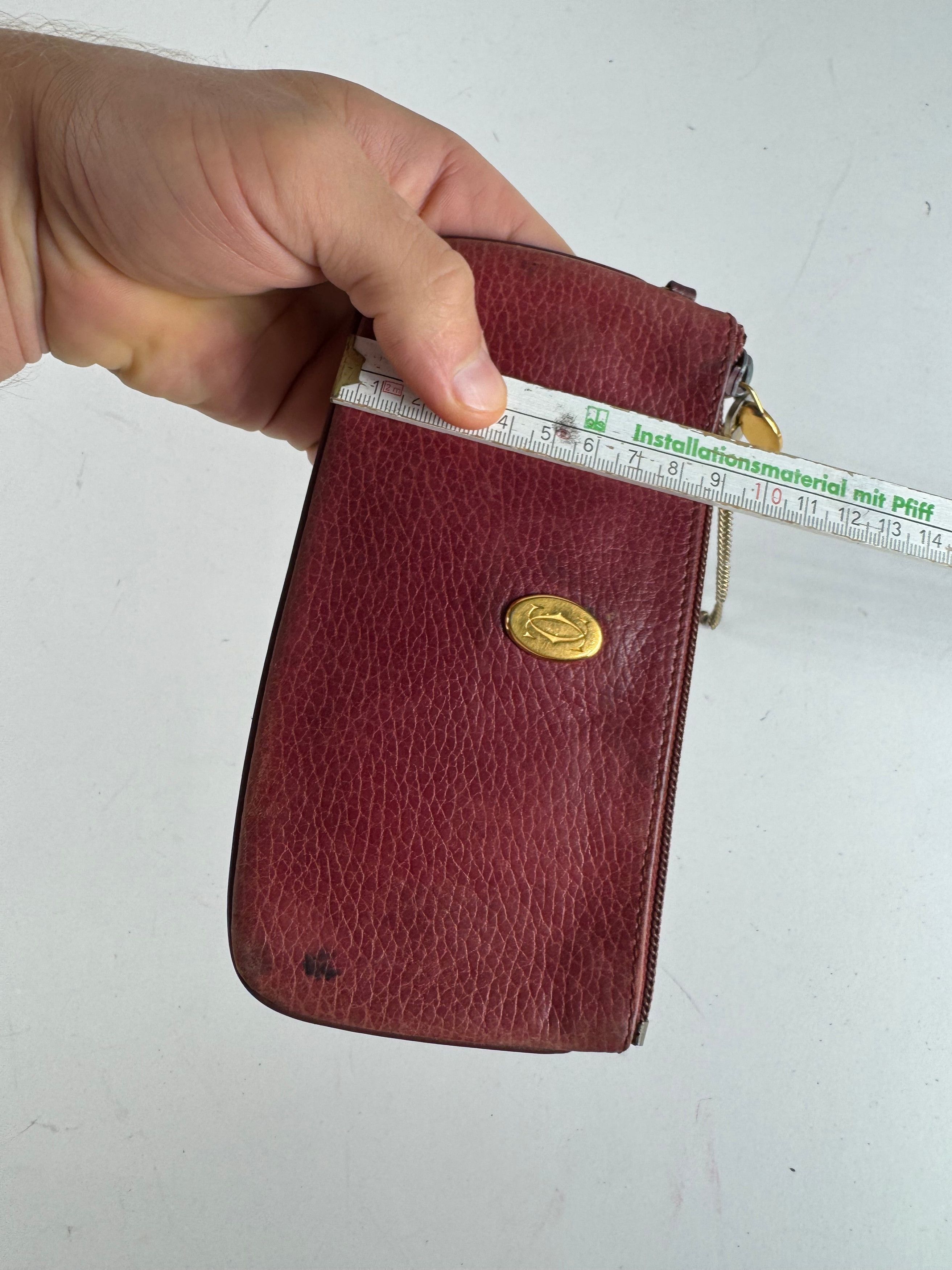 Cartier Vintage Leather Card Holder Burgundy Size ONE SIZE - 11 Thumbnail