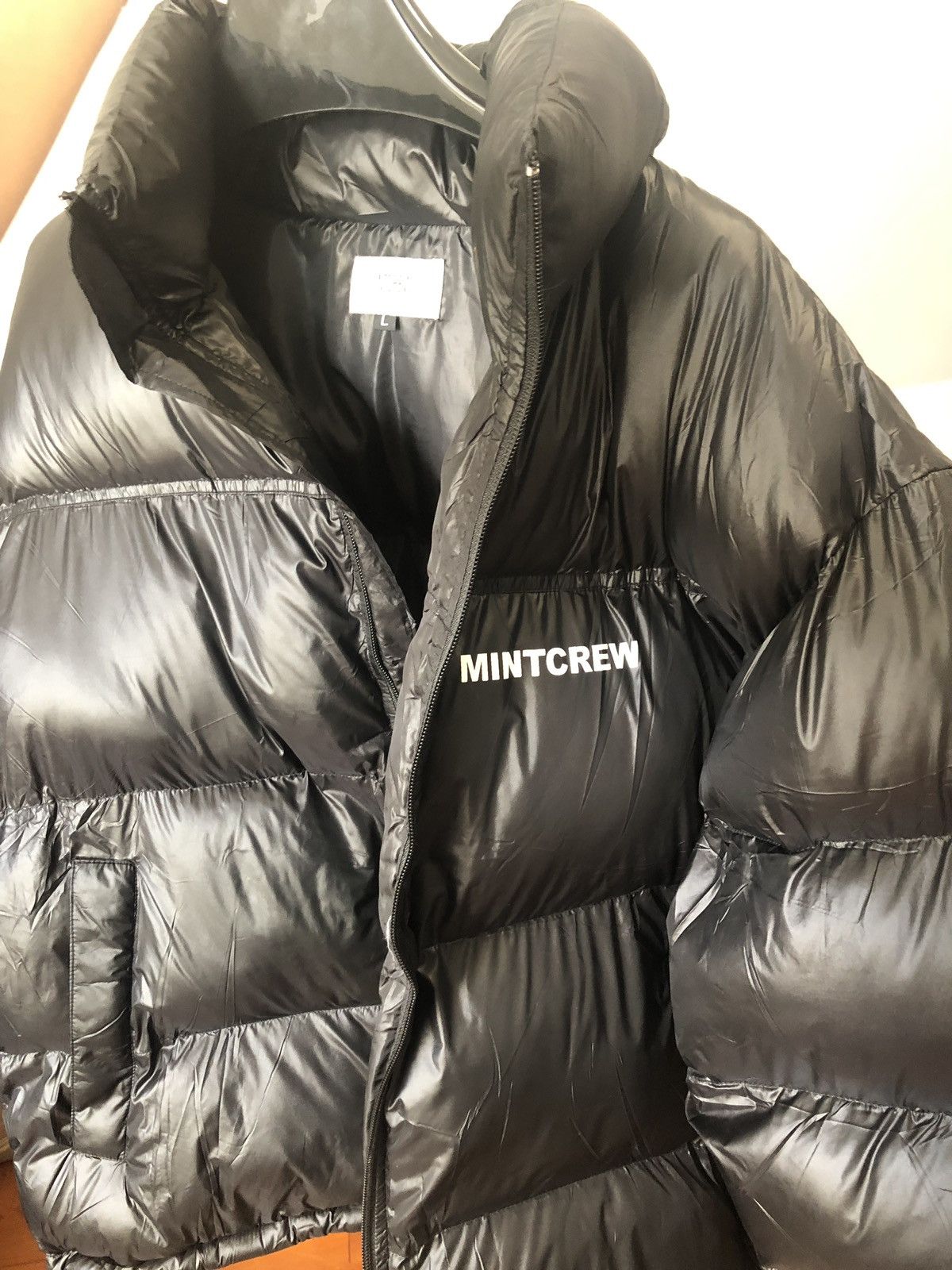Mint crew puffer jacket hot sale