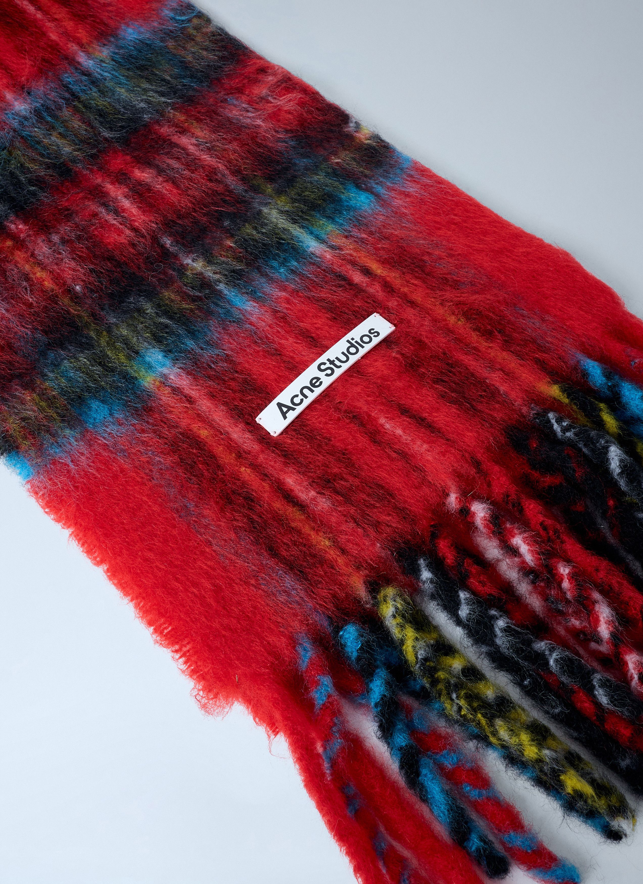 Acne Studios Mohair Checked Scarf Size ONE SIZE - 3 Thumbnail