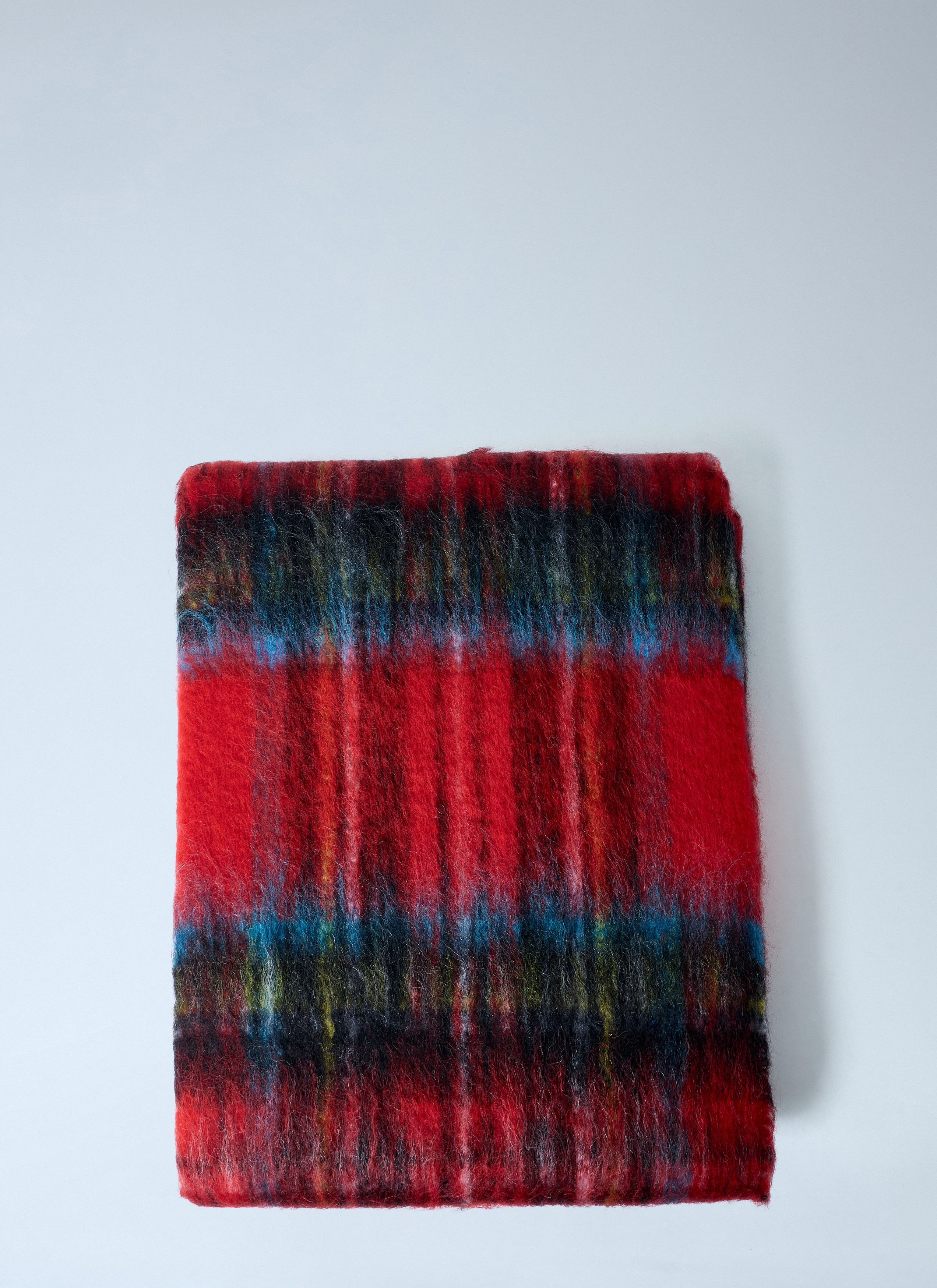 Acne Studios Mohair Checked Scarf Size ONE SIZE - 4 Thumbnail