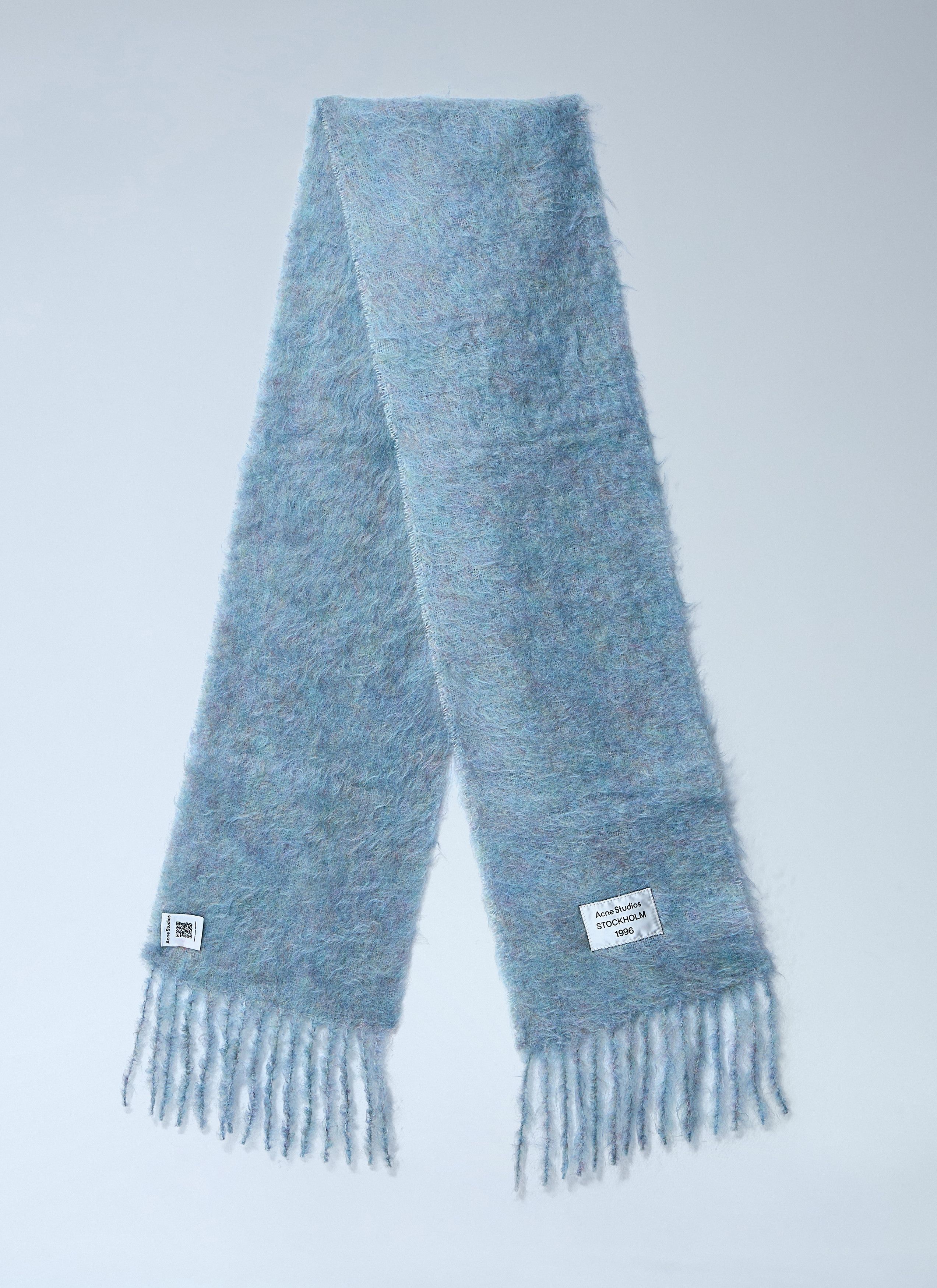 Acne Studios Fringed Wool-Blend Scarf Size ONE SIZE - 2 Thumbnail