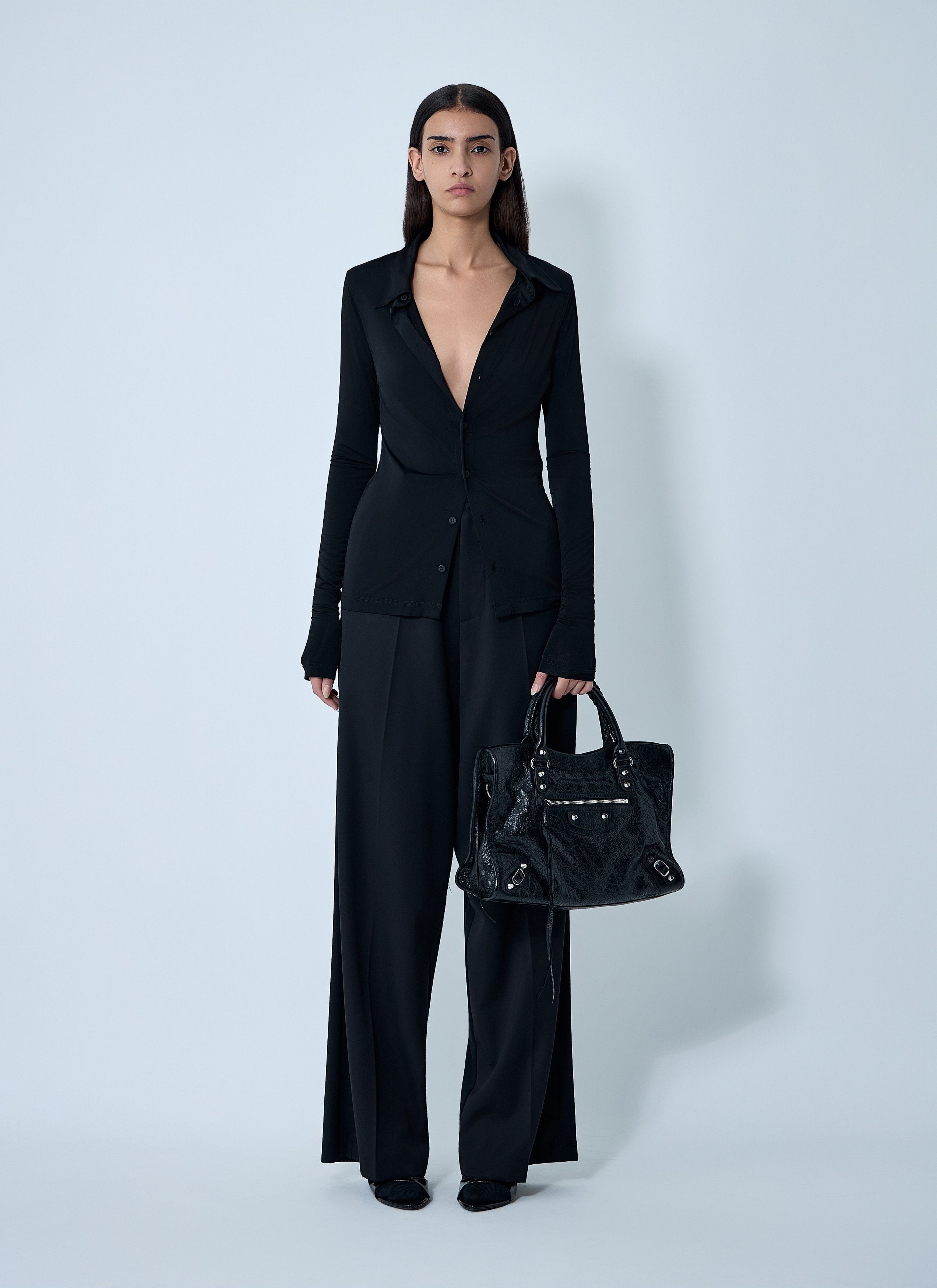 Balenciaga Tailored Wool Pants Size 27" / US 4 / IT 40 - 2 Thumbnail
