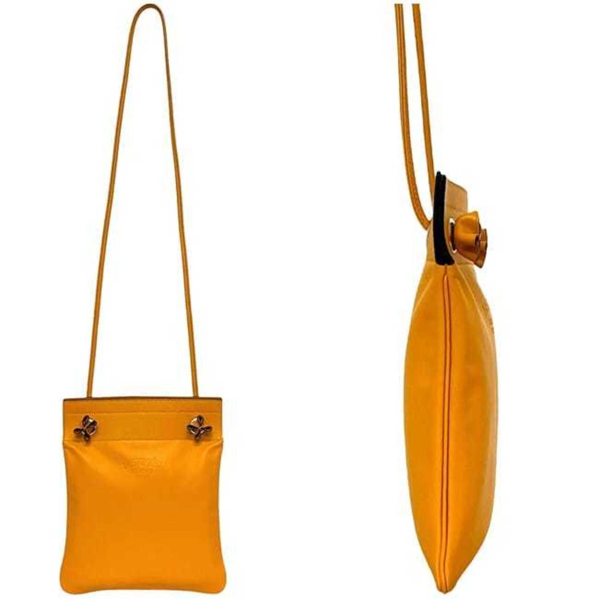 Hermes Hermes Hermès Aline Shoulder Bag f-24159, Yellow Leather Swift, D Stamp, Crossbody Bag, Soft Leather, for Men and Women Size ONE SIZE - 3 Thumbnail