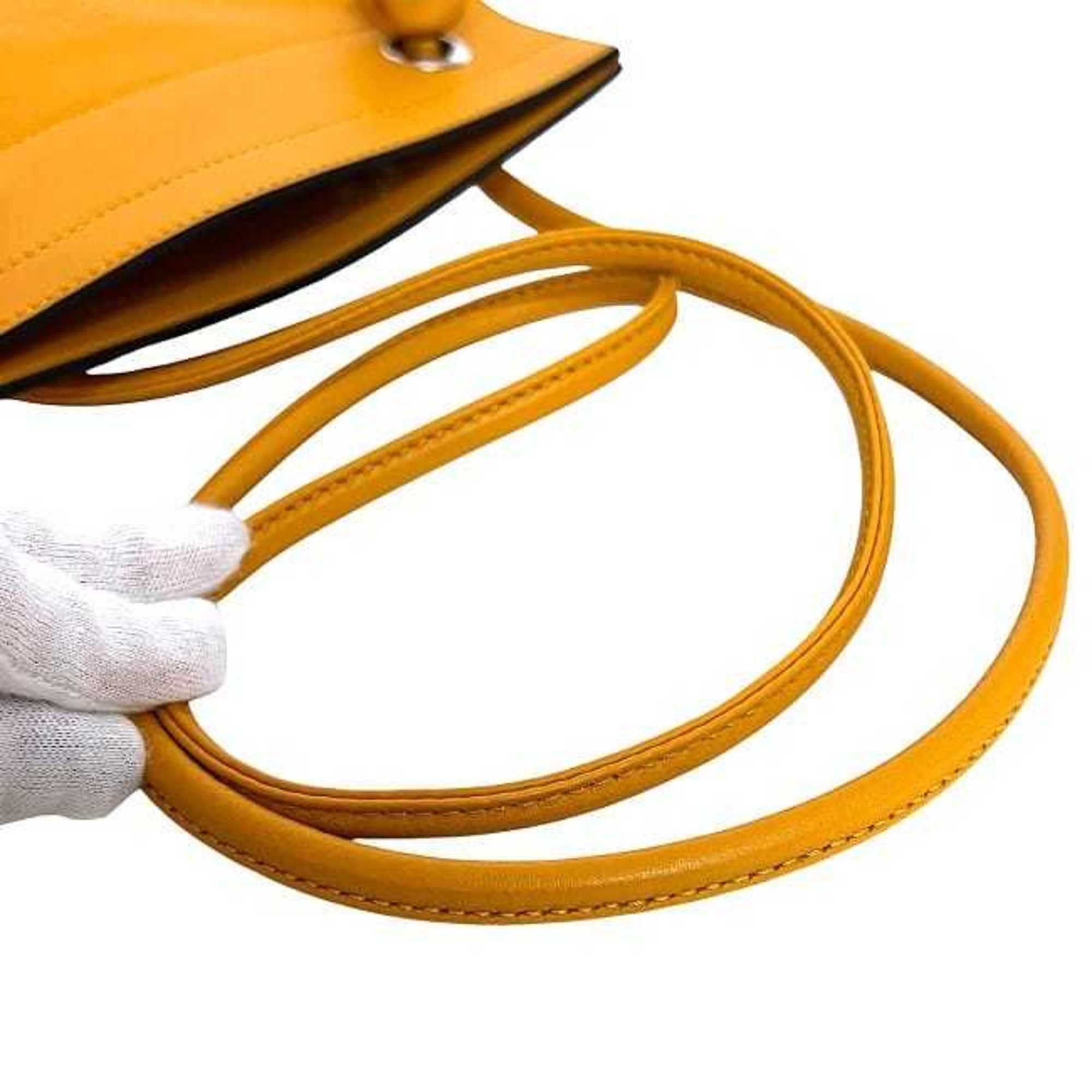 Hermes Hermes Hermès Aline Shoulder Bag f-24159, Yellow Leather Swift, D Stamp, Crossbody Bag, Soft Leather, for Men and Women Size ONE SIZE - 11 Thumbnail