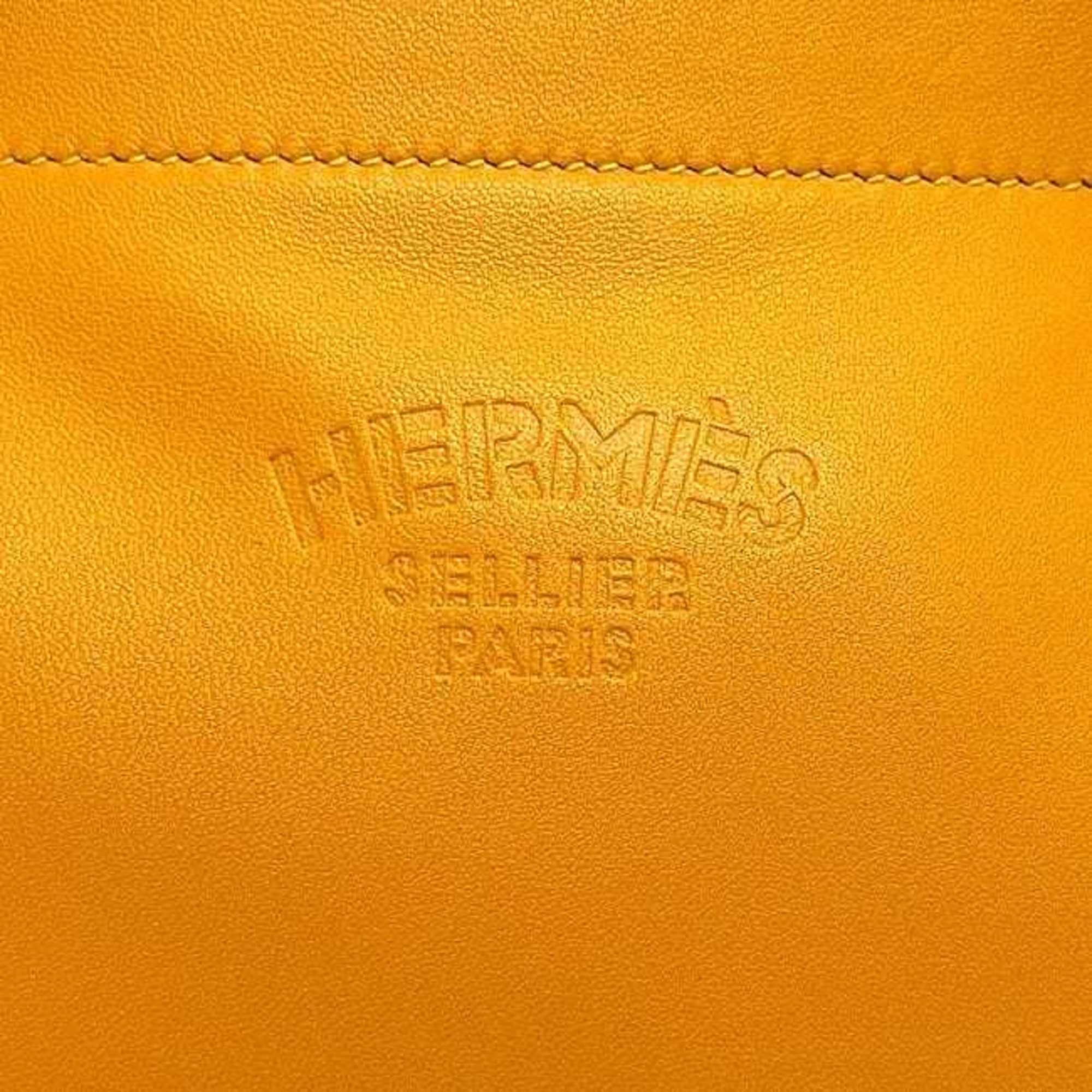 Hermes Hermes Hermès Aline Shoulder Bag f-24159, Yellow Leather Swift, D Stamp, Crossbody Bag, Soft Leather, for Men and Women Size ONE SIZE - 10 Thumbnail