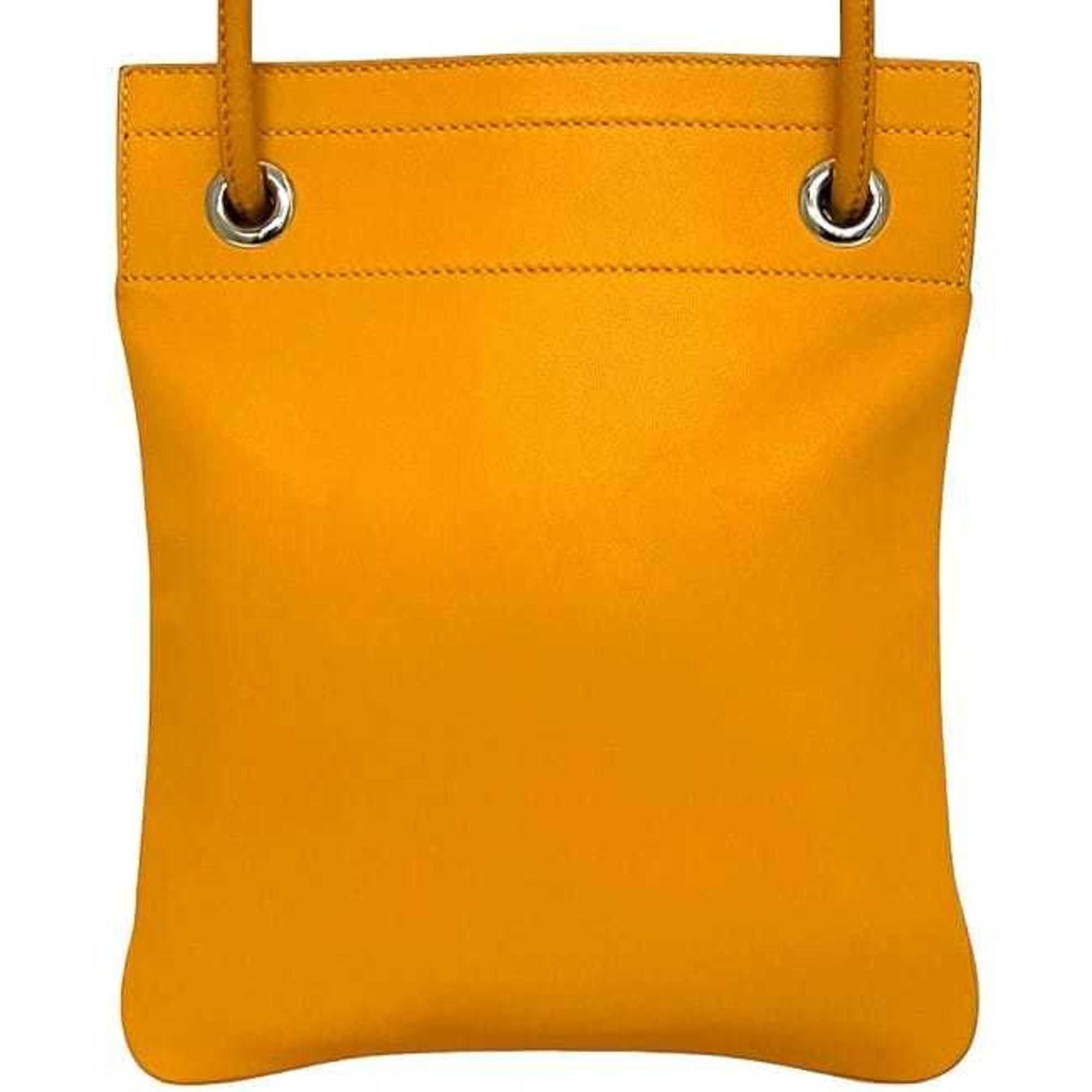 Hermes Hermes Hermès Aline Shoulder Bag f-24159, Yellow Leather Swift, D Stamp, Crossbody Bag, Soft Leather, for Men and Women Size ONE SIZE - 4 Thumbnail
