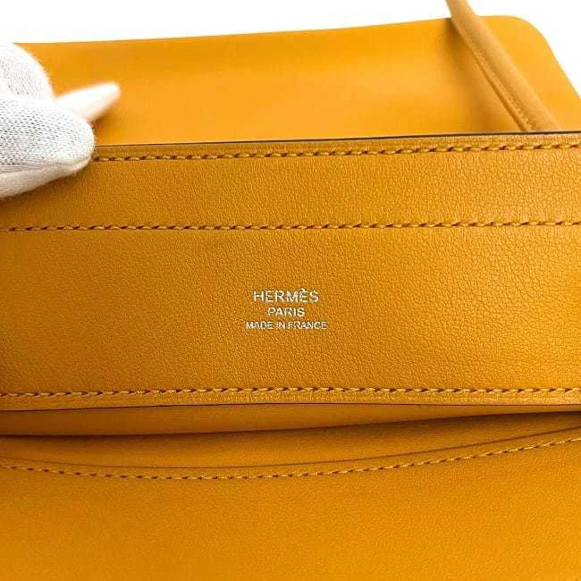 Hermes Hermes Hermès Aline Shoulder Bag f-24159, Yellow Leather Swift, D Stamp, Crossbody Bag, Soft Leather, for Men and Women Size ONE SIZE - 8 Thumbnail