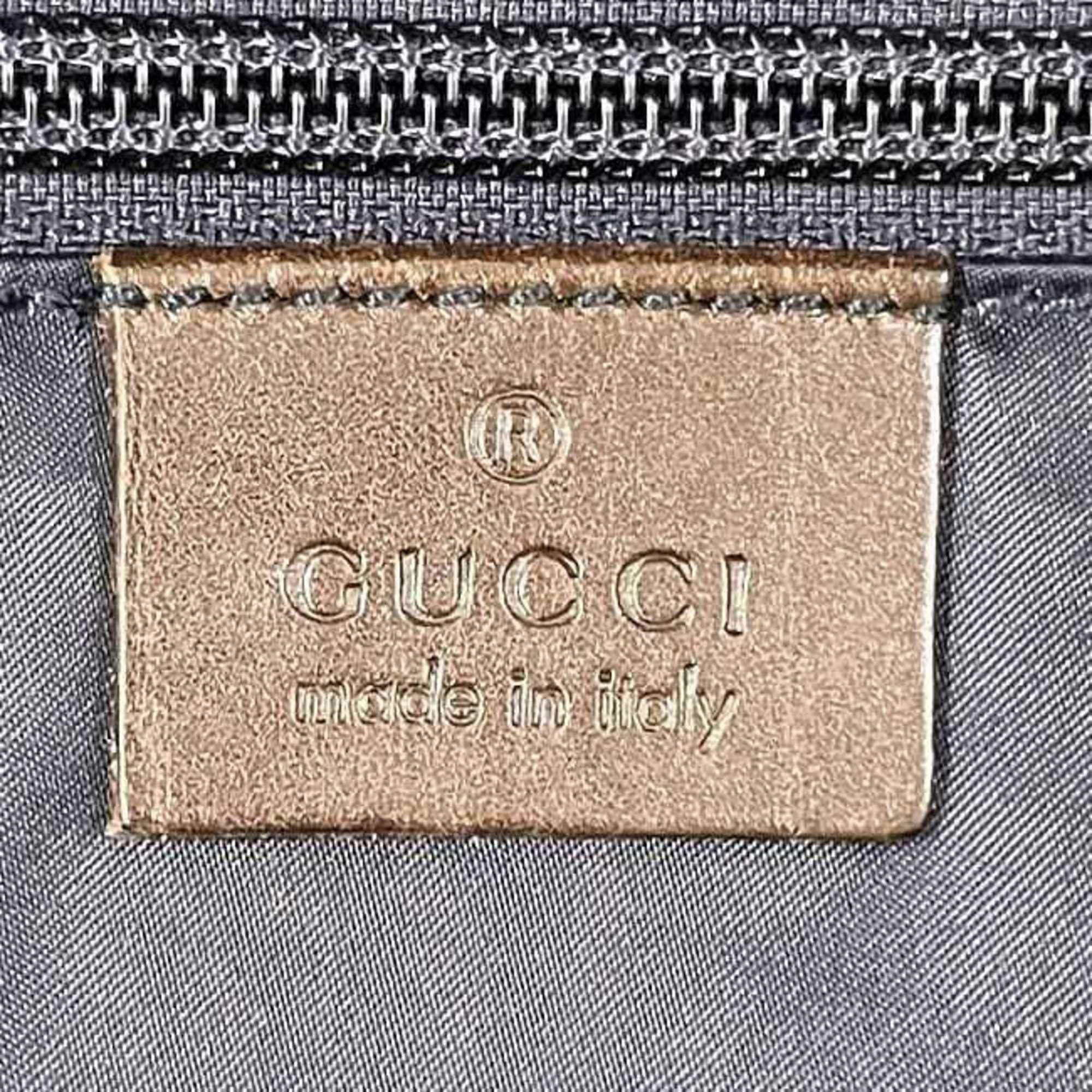 Gucci Gucci Tote Bag ec-24085 Navy Diamante 268112 Nylon Leather 498879 GUCCI Border Line Blue Men's Women's Size ONE SIZE - 4 Thumbnail