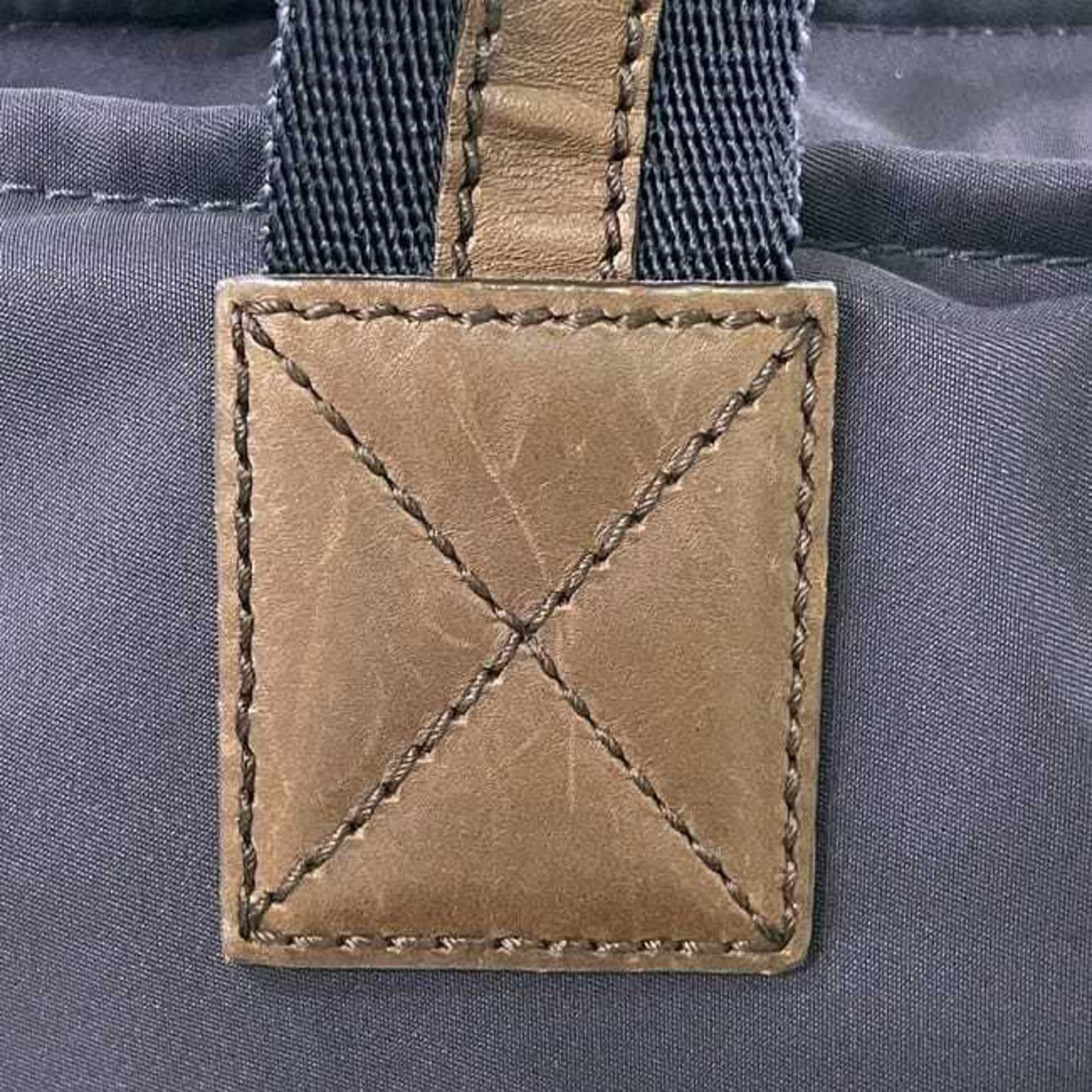 Gucci Gucci Tote Bag ec-24085 Navy Diamante 268112 Nylon Leather 498879 GUCCI Border Line Blue Men's Women's Size ONE SIZE - 6 Thumbnail
