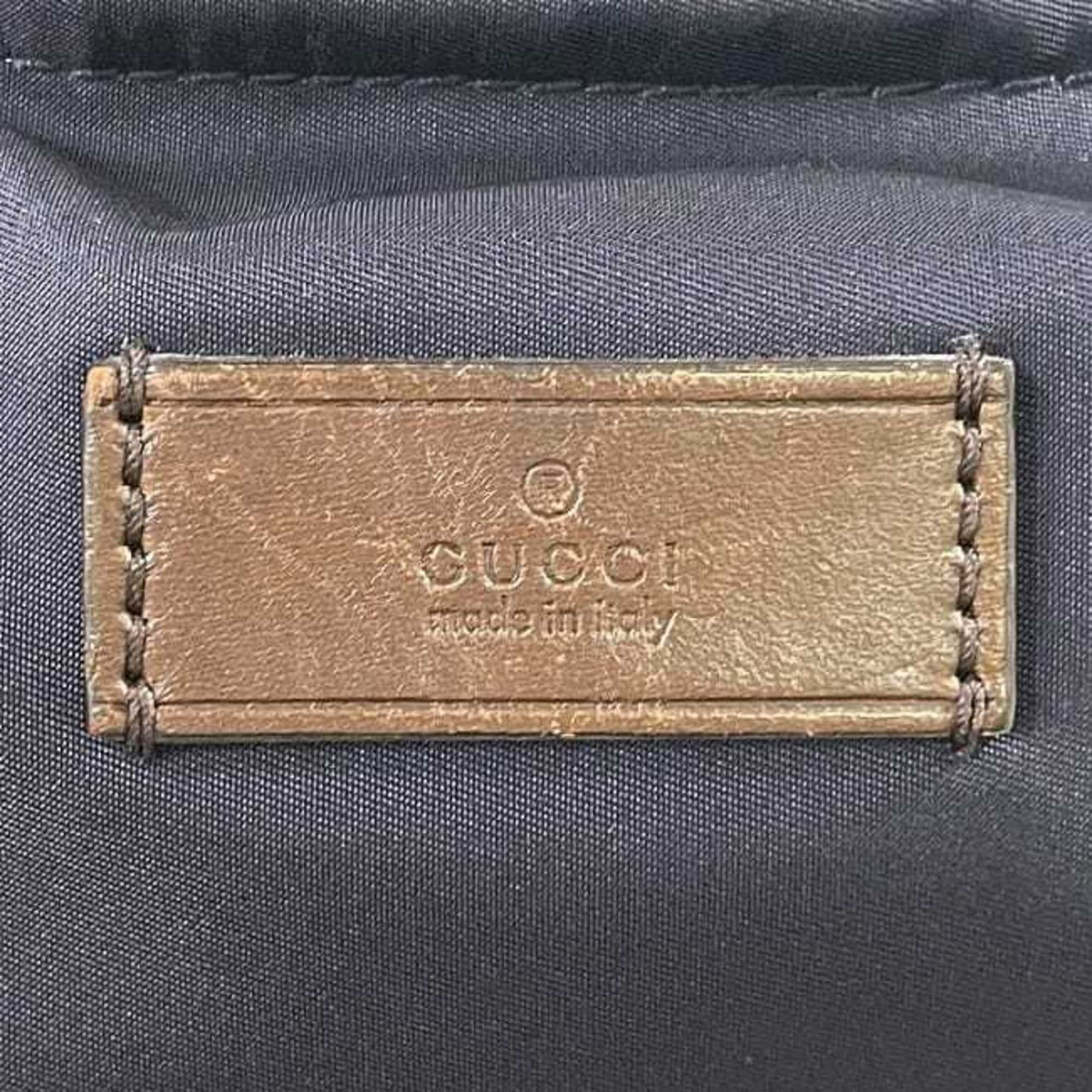 Gucci Gucci Tote Bag ec-24085 Navy Diamante 268112 Nylon Leather 498879 GUCCI Border Line Blue Men's Women's Size ONE SIZE - 7 Thumbnail