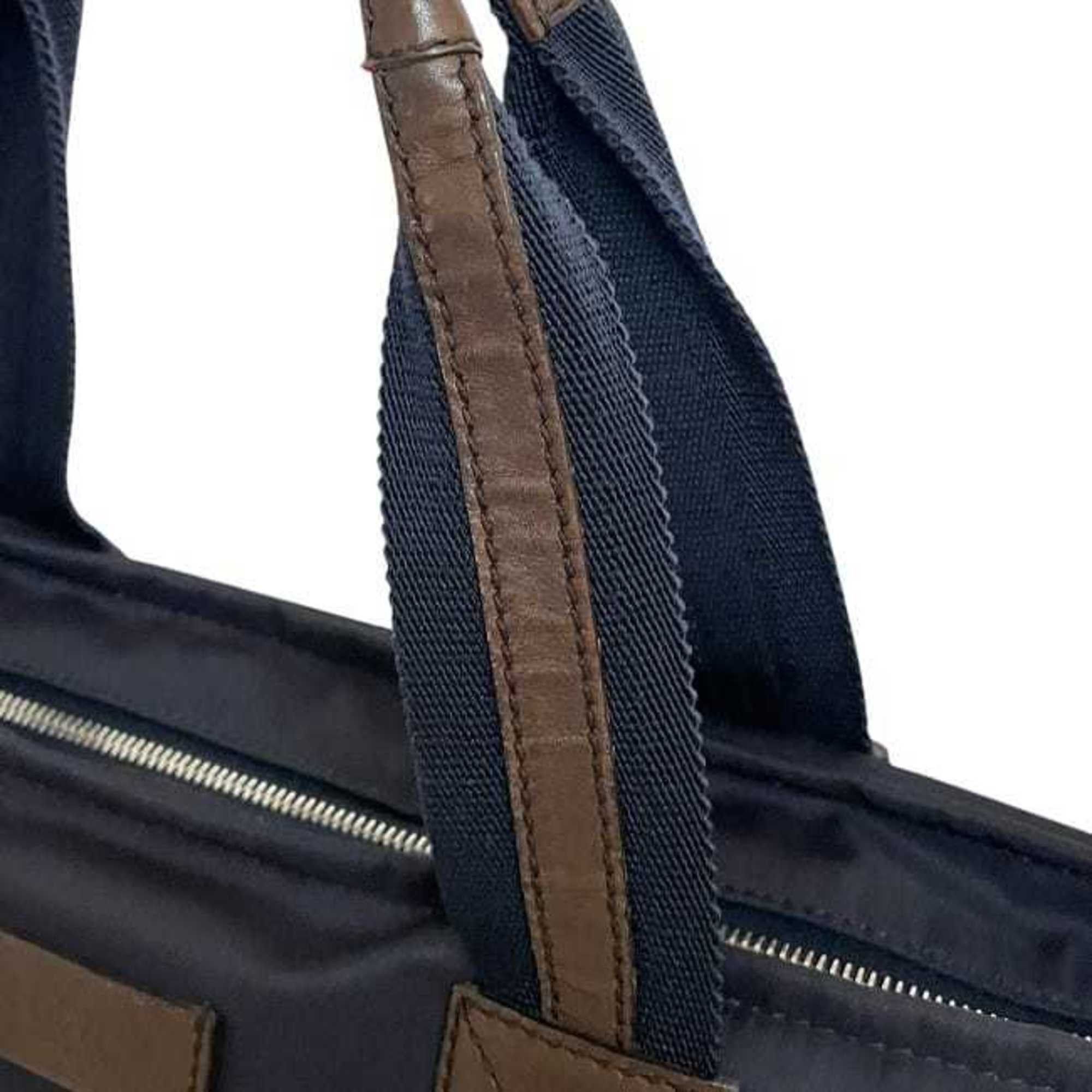 Gucci Gucci Tote Bag ec-24085 Navy Diamante 268112 Nylon Leather 498879 GUCCI Border Line Blue Men's Women's Size ONE SIZE - 10 Thumbnail