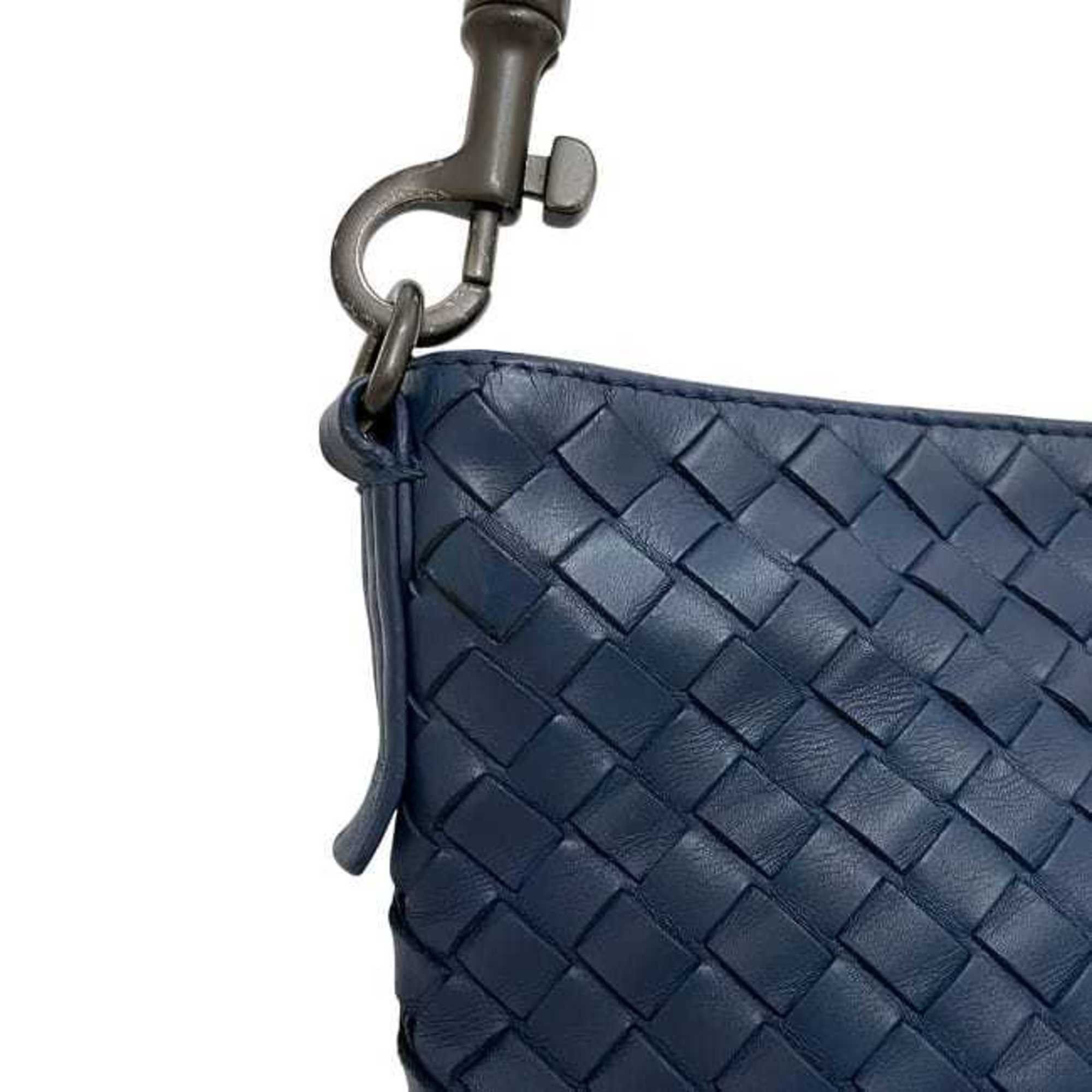 Bottega Veneta Bottega Veneta Shoulder Bag f-24190 Blue Intrecciato Leather B02918879R BOTTEGA VENETA Crossbody Braided for Men and Women Size ONE SIZE - 9 Thumbnail