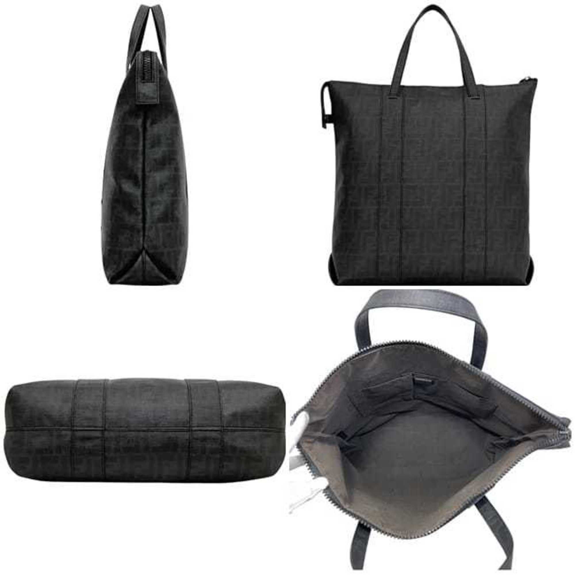 Fendi Fendi tote bag f-24032 black zucchino 2288 7VA196 UZD 079 PVC FENDI FF Zucca pattern for men and women Size ONE SIZE - 3 Thumbnail