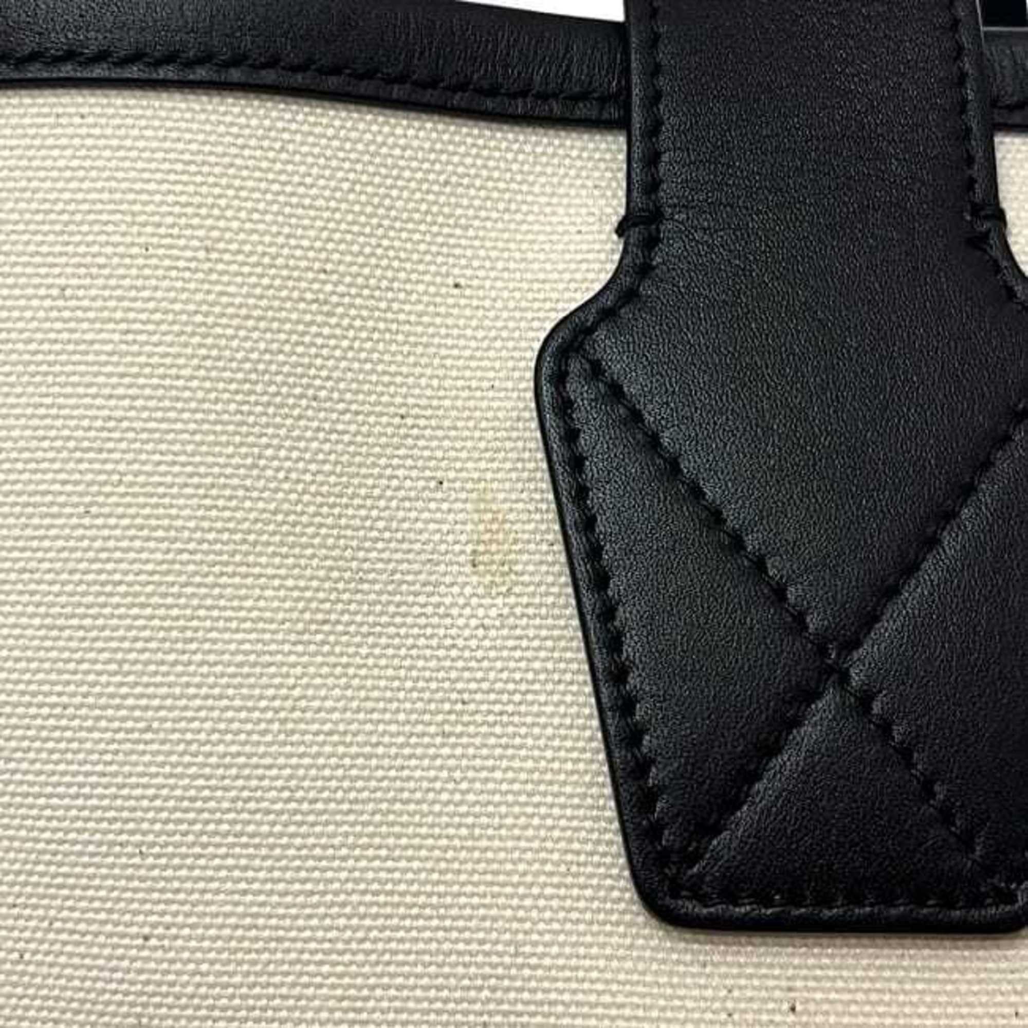Balenciaga Balenciaga City's Paris Large Tote Bag f-24158 White/Black 689271 Canvas/Leather 9911 R 568024 BALENCIAGA White for Men and Women Size ONE SIZE - 11 Thumbnail
