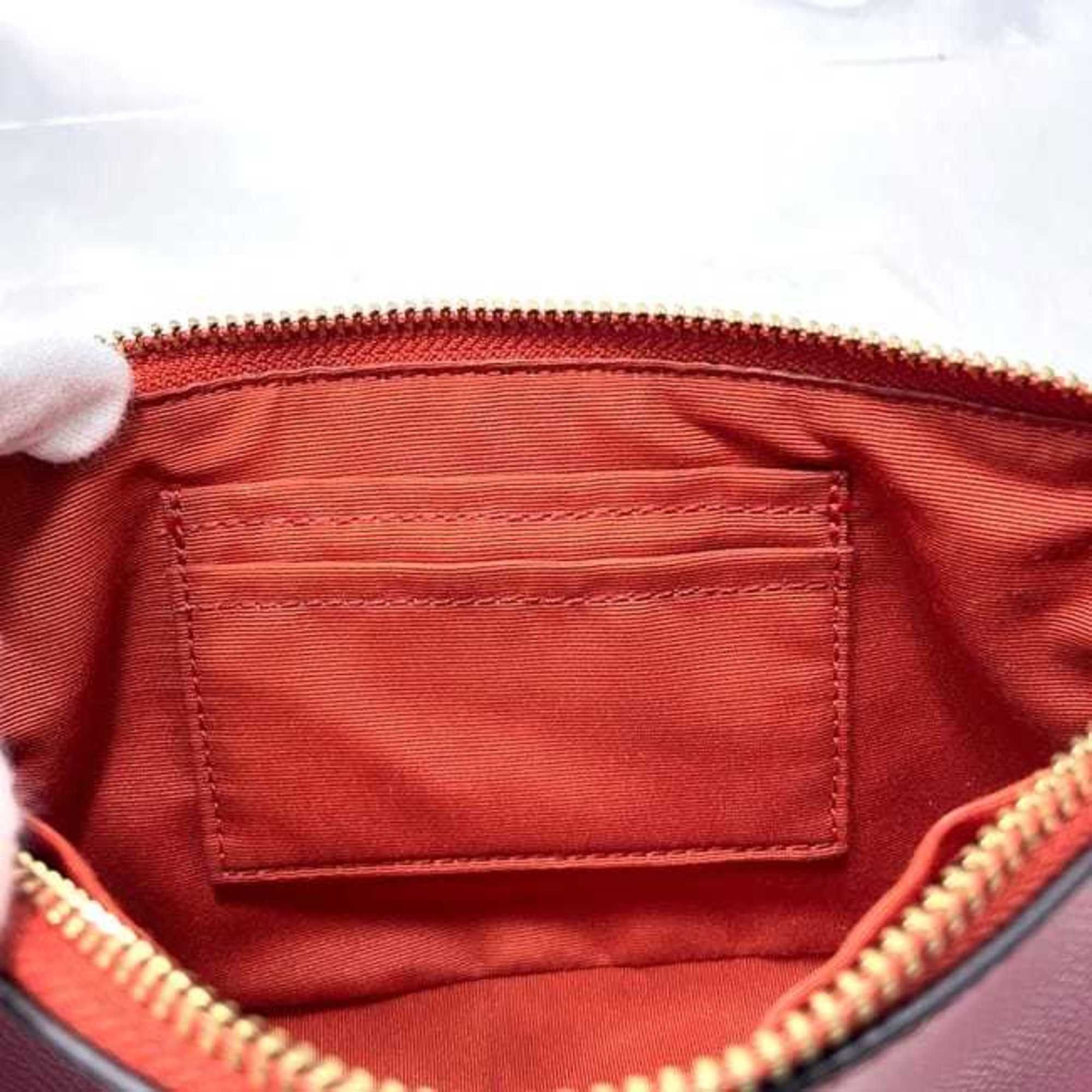 Coach Coach Pouch ec-24044 Pink F65471 PVC Leather Studs COACH Chain Flower Women's Size ONE SIZE - 9 Thumbnail