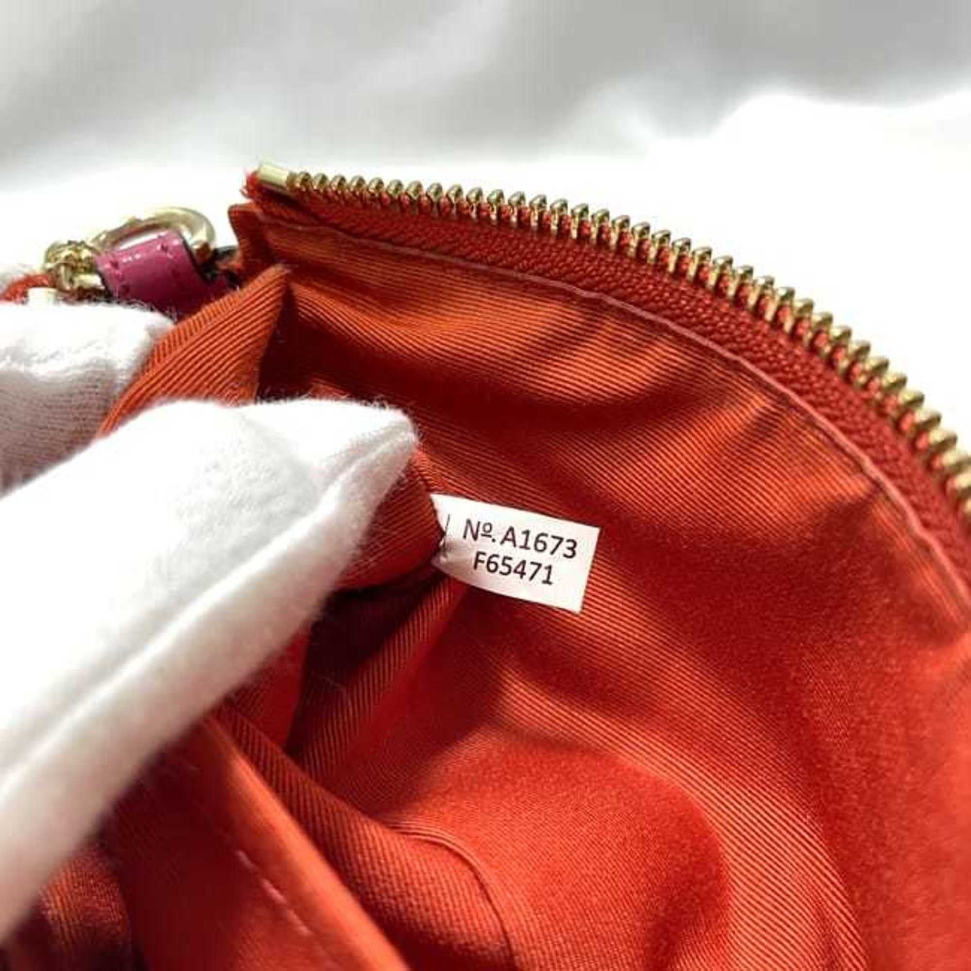Coach Coach Pouch ec-24044 Pink F65471 PVC Leather Studs COACH Chain Flower Women's Size ONE SIZE - 11 Thumbnail