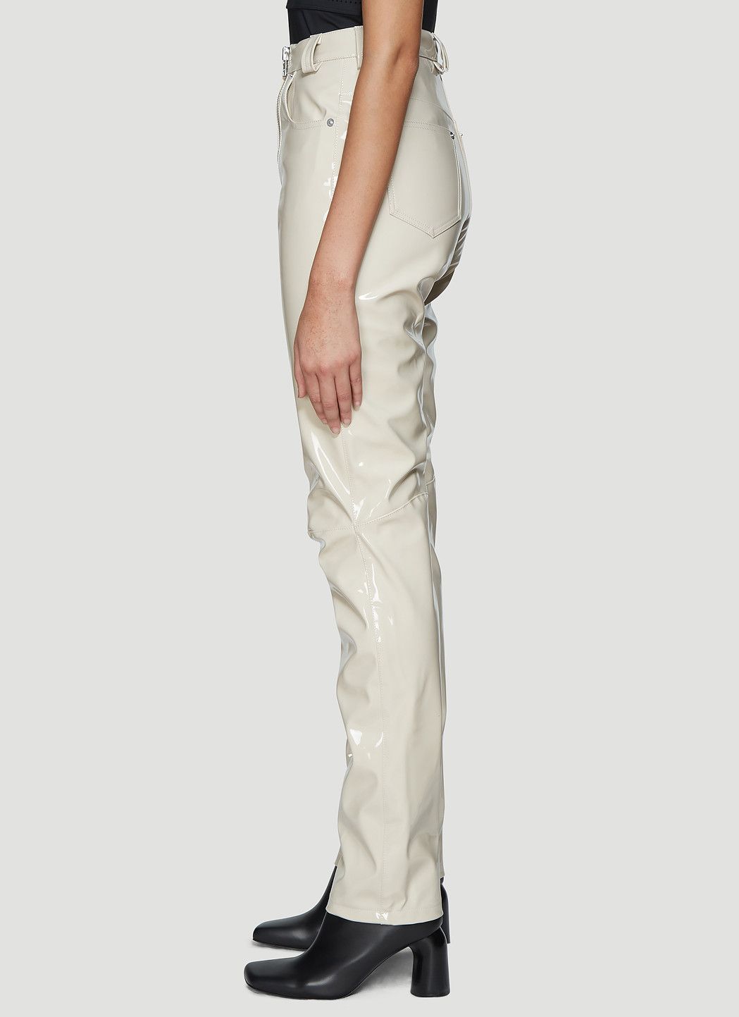 GmbH High Waist Vinyl Pants Size 26" / US 2 / IT 38 - 3 Thumbnail