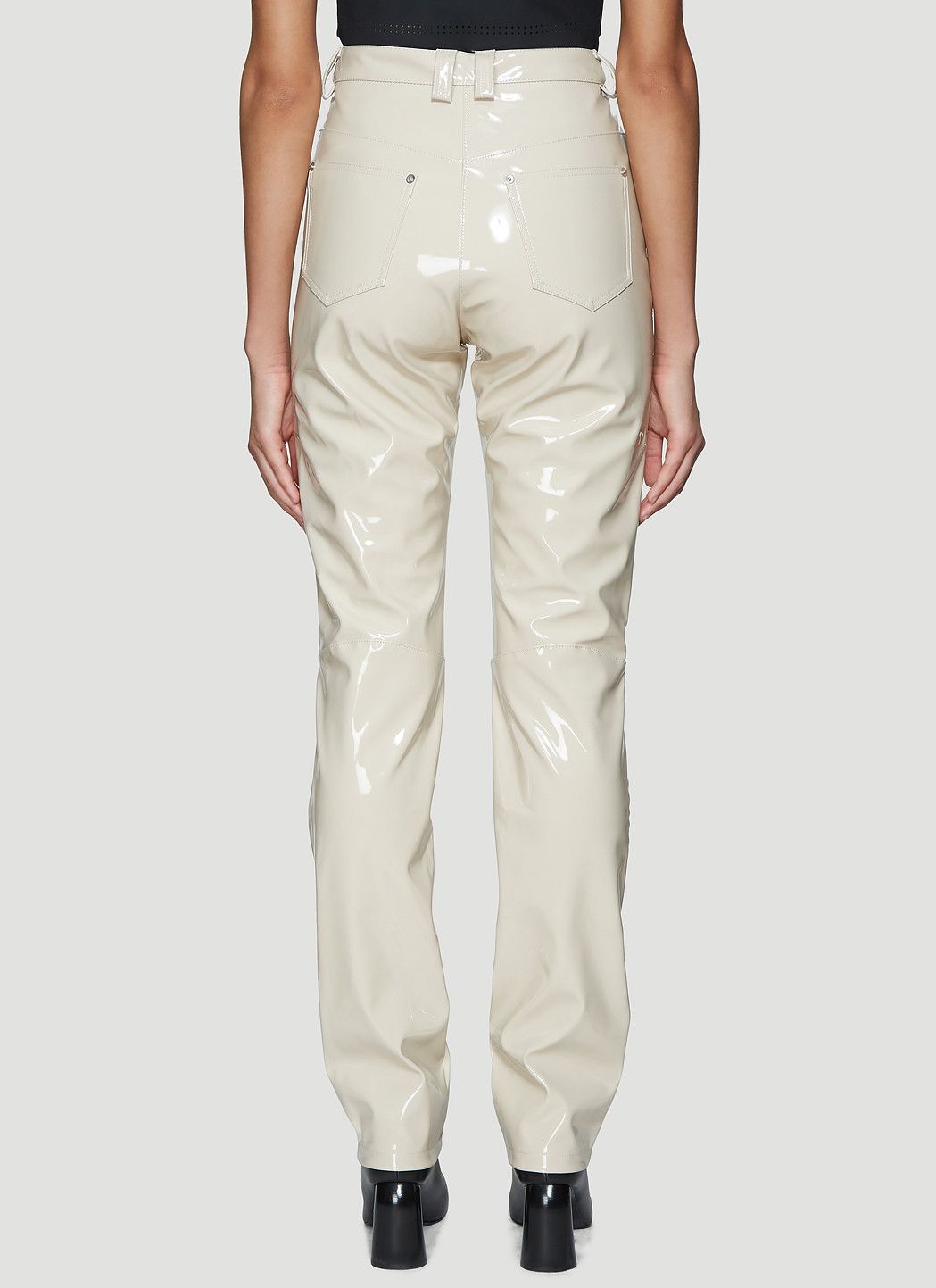 GmbH High Waist Vinyl Pants Size 26" / US 2 / IT 38 - 4 Thumbnail