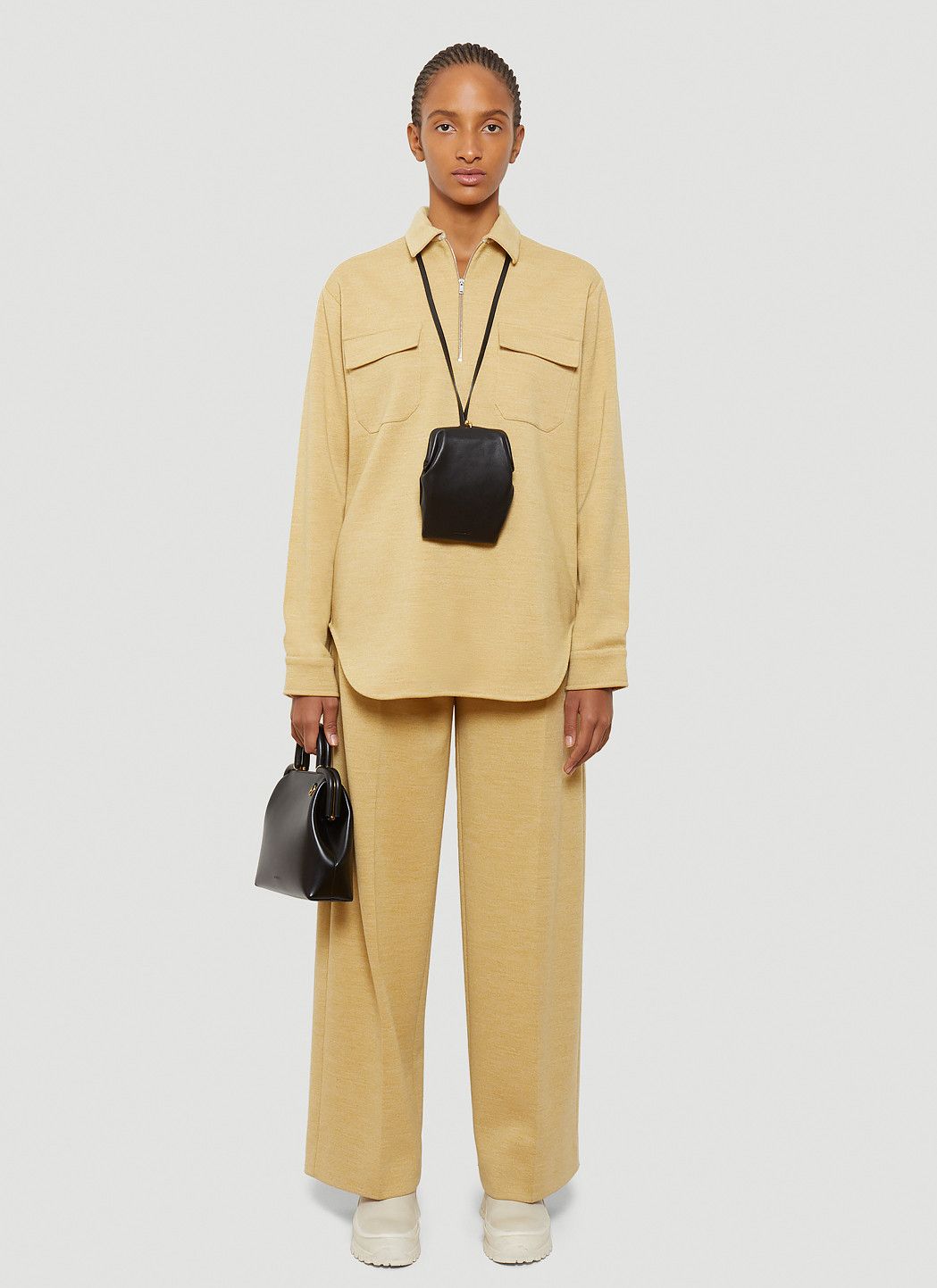 Jil Sander Half-Zip Shirt Size XS / US 0-2 / IT 36-38 - 2 Thumbnail