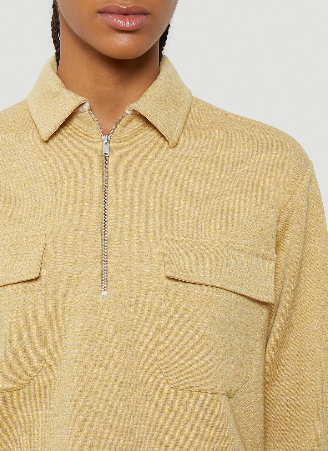 Jil Sander Half-Zip Shirt Size XS / US 0-2 / IT 36-38 - 5 Thumbnail