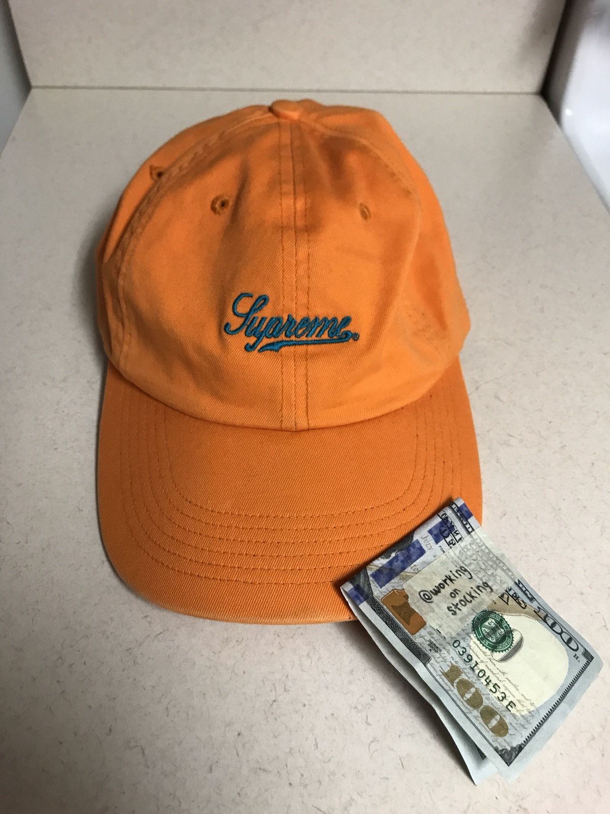 Five Panel Supreme Cursive Hat Accessories