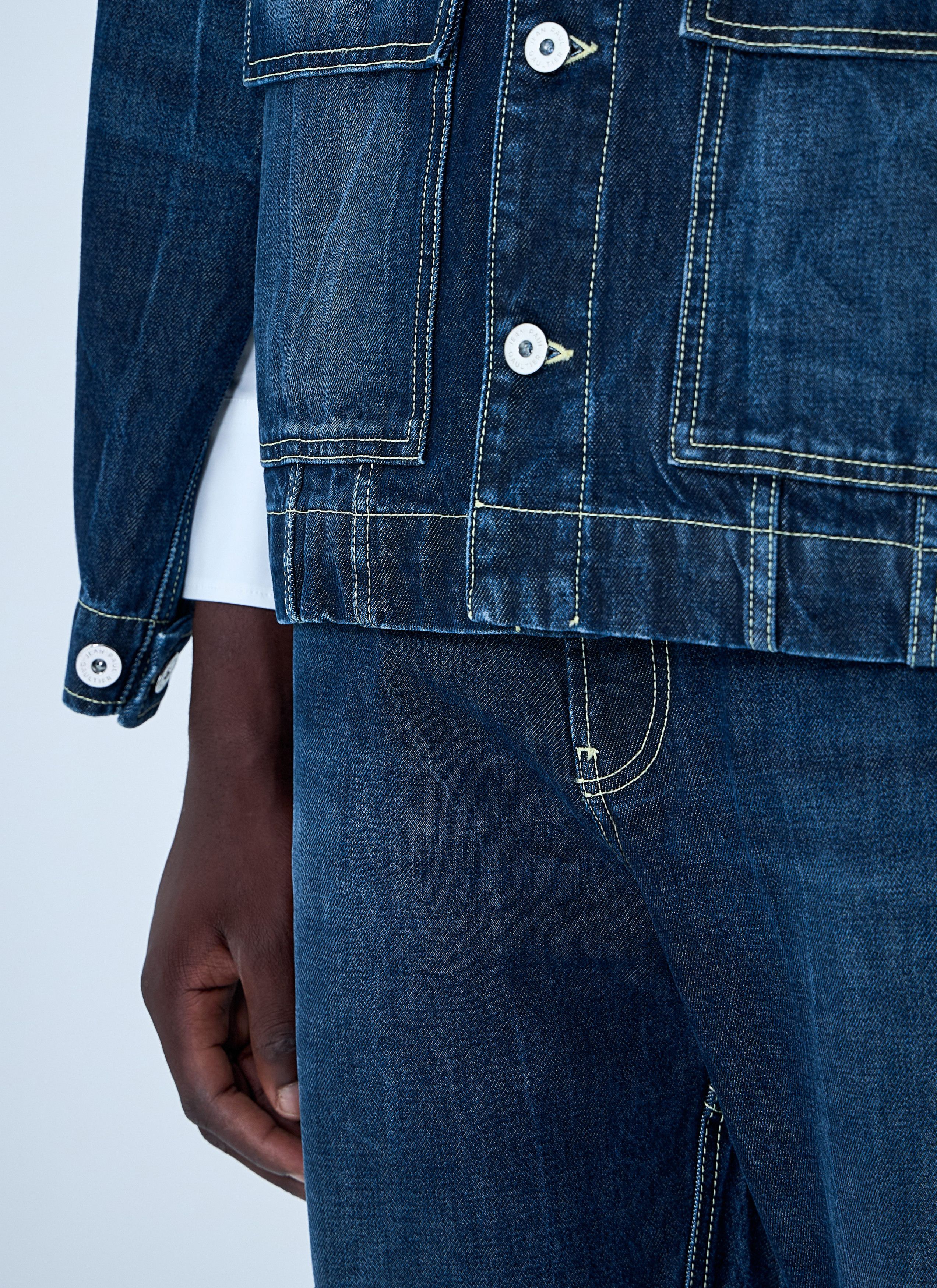 Jean Paul Gaultier Cut.Out Denim Jacket Size US M / EU 48-50 / 2 - 5 Thumbnail