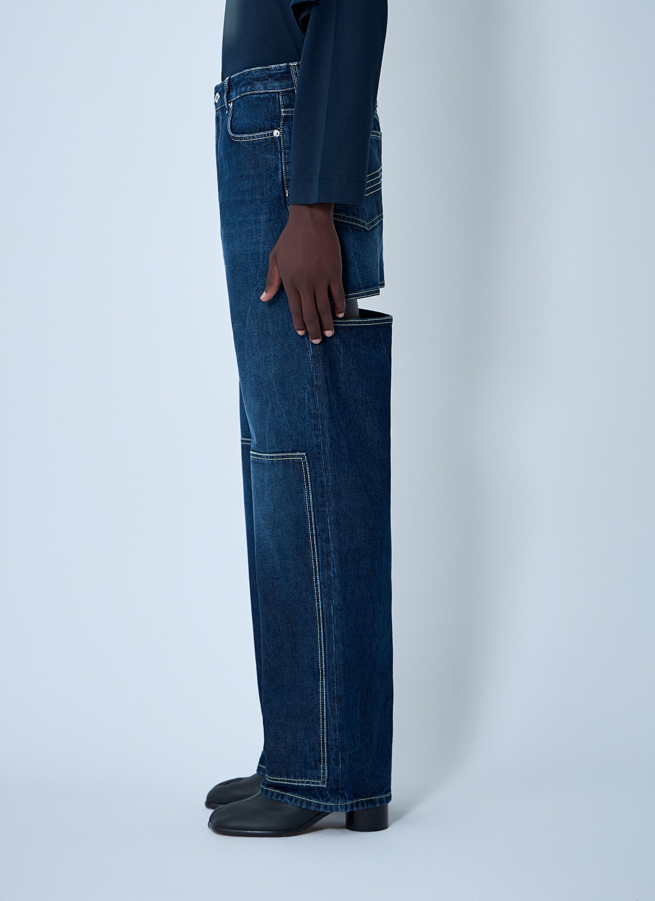 Jean Paul Gaultier Cut-Out Jeans Size US 28 / EU 44 - 3 Thumbnail