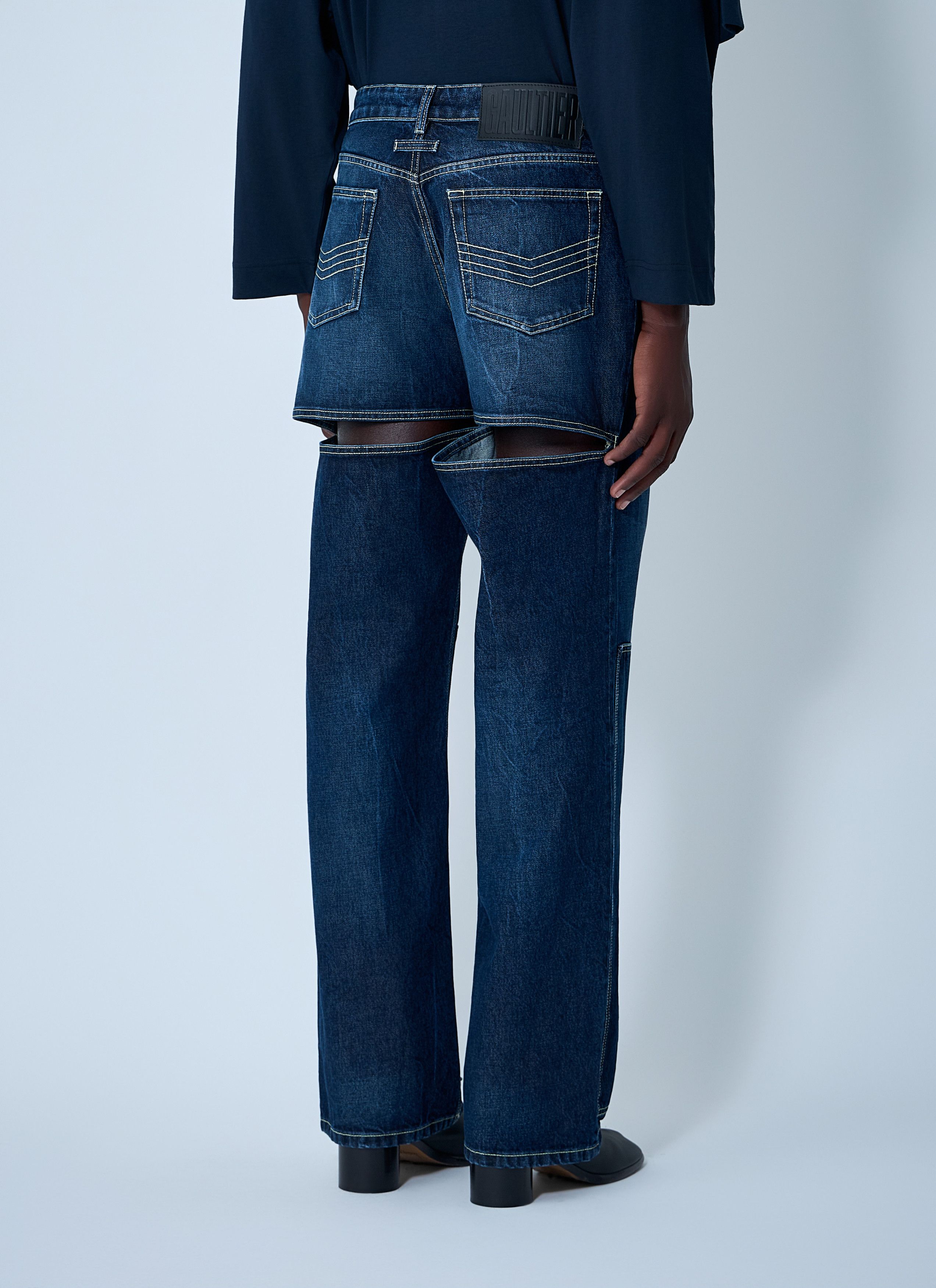 Jean Paul Gaultier Cut-Out Jeans Size US 28 / EU 44 - 4 Thumbnail