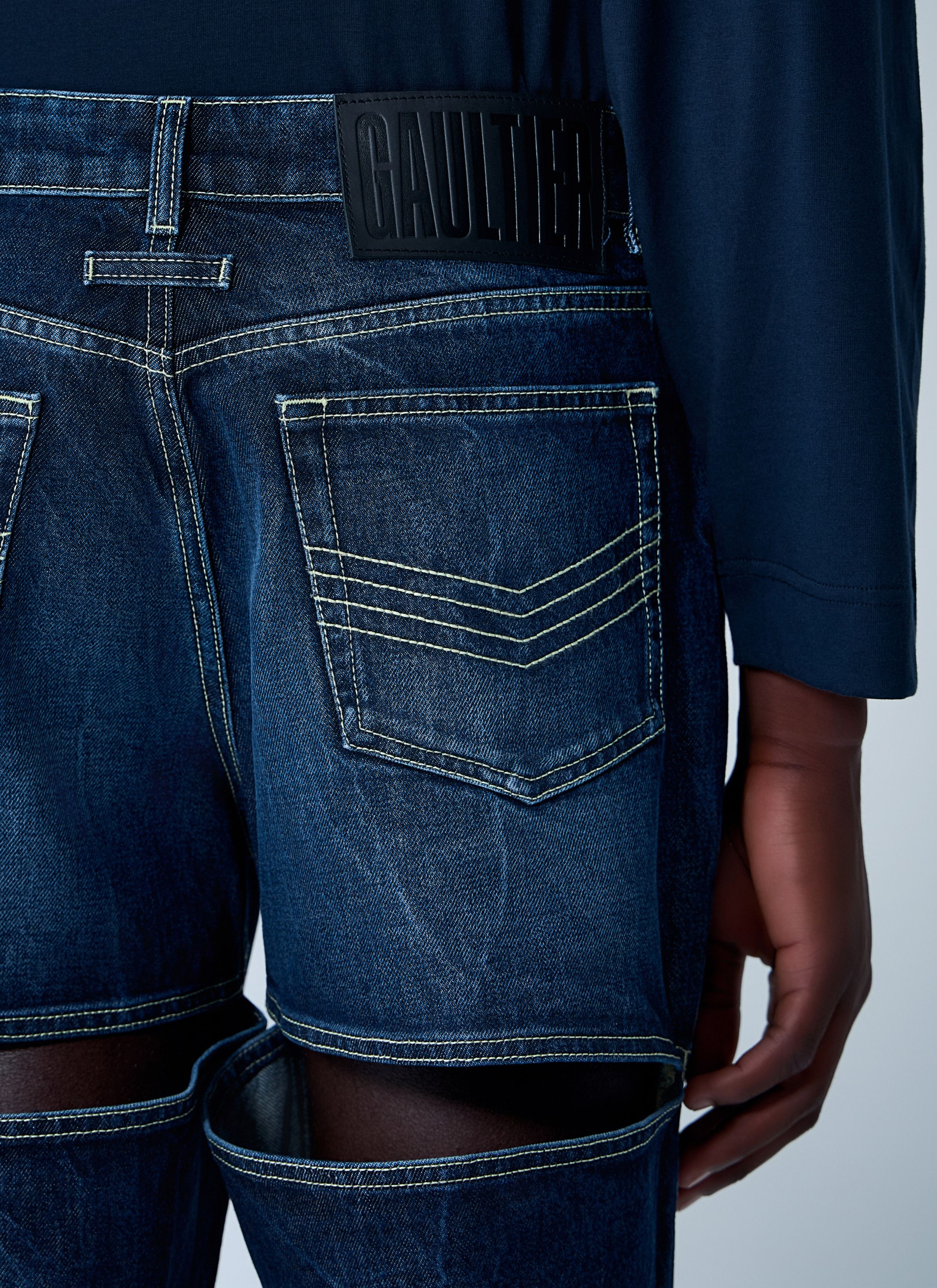 Jean Paul Gaultier Cut-Out Jeans Size US 28 / EU 44 - 6 Thumbnail