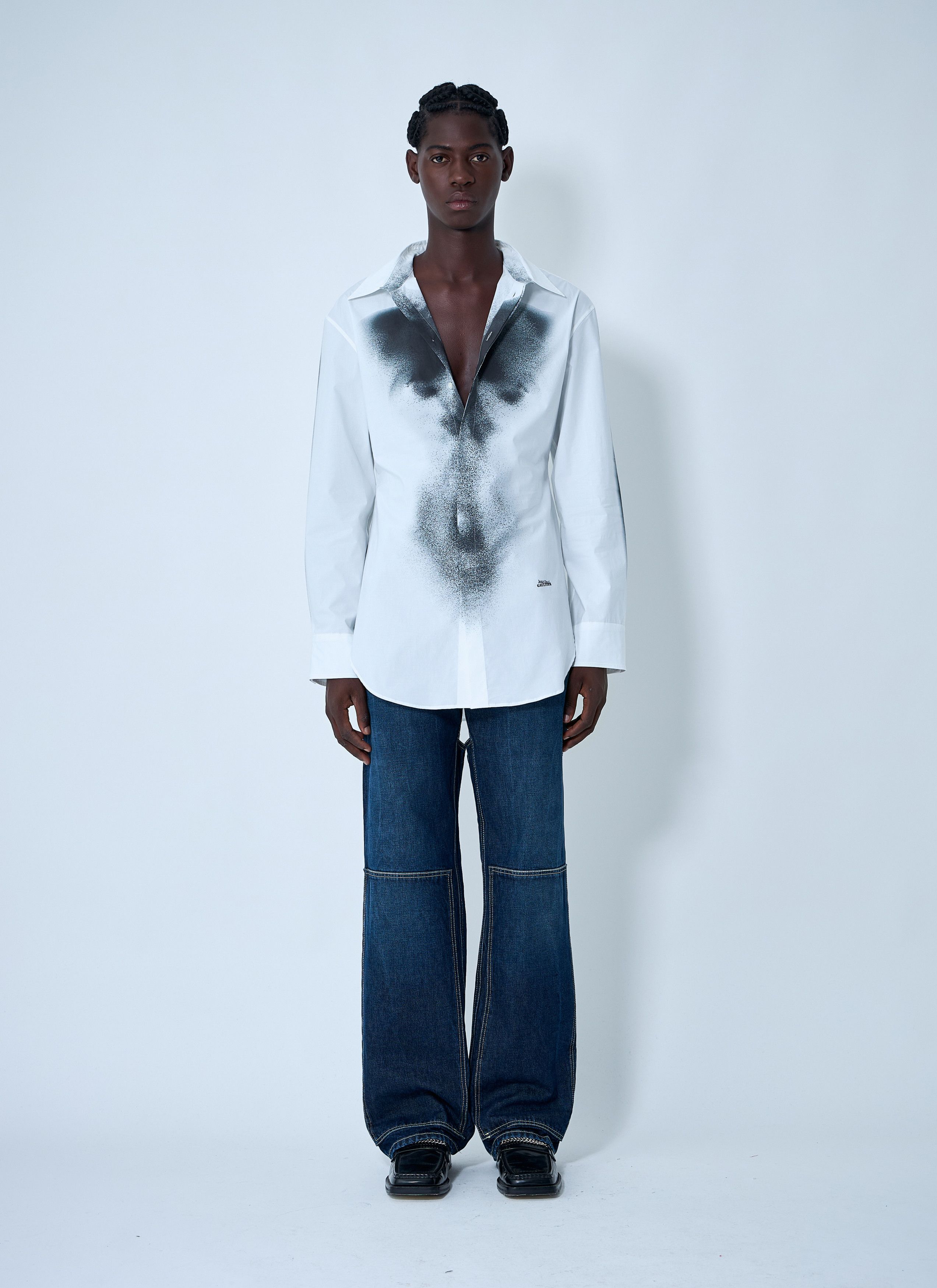Jean Paul Gaultier Body Dust Shirt Size US L / EU 52-54 / 3 - 2 Thumbnail