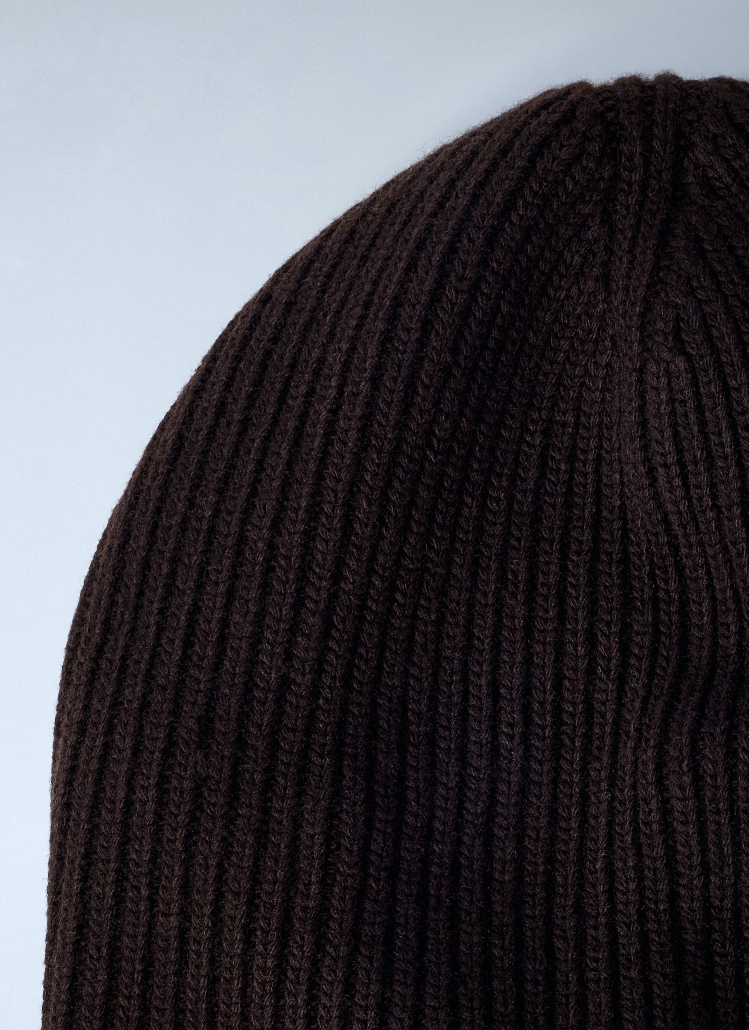 Miu Miu Logo Motif Beanie Hat Size ONE SIZE - 3 Thumbnail