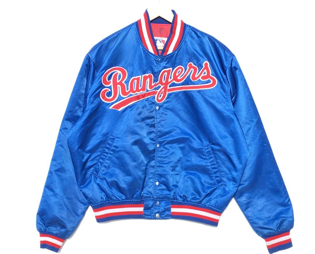 STARTER, Jackets & Coats, Ny Rangers Nhl Starter Satin Bomber Jacket 8s  Made In Usa Vintage Relisted