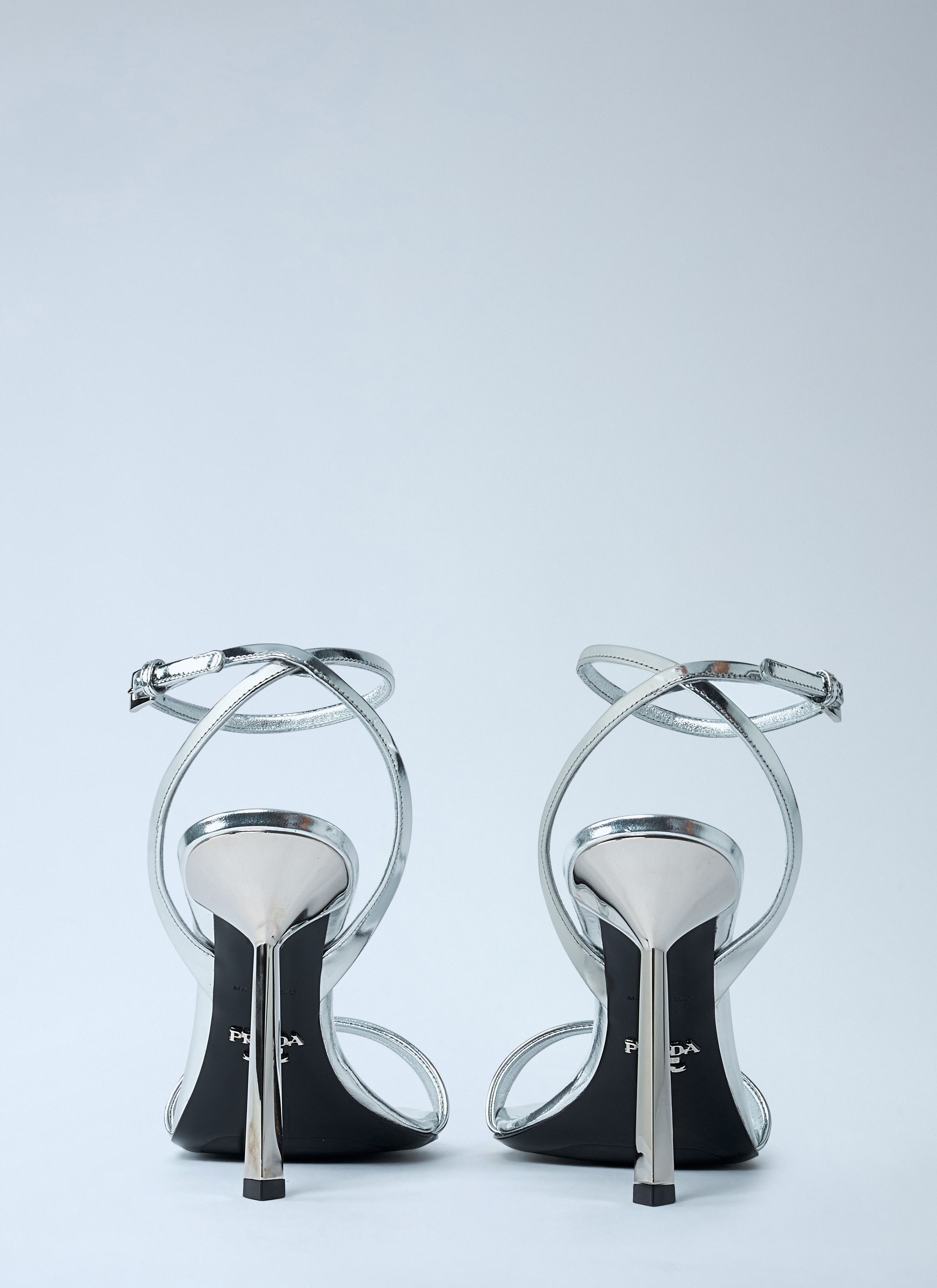 Prada Leather Heeled Sandals Size US 10 / IT 40 - 5 Thumbnail