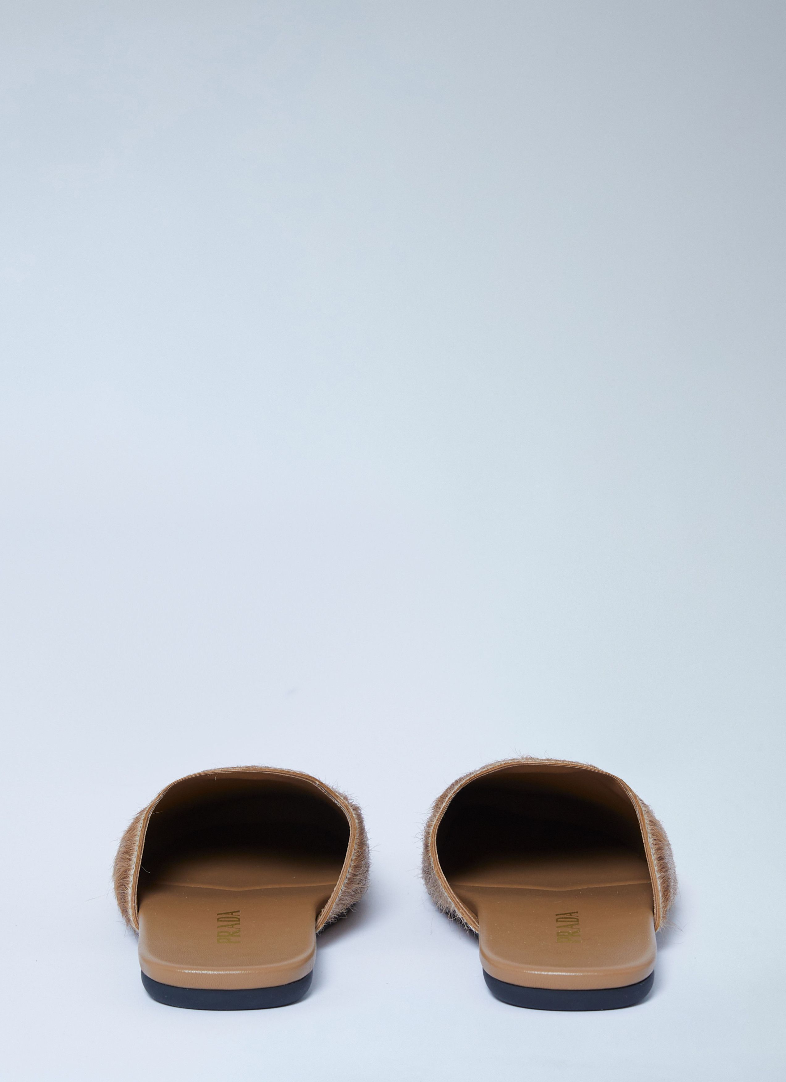 Prada Leather Pony-Hair Mules Size US 8 / IT 38 - 5 Thumbnail
