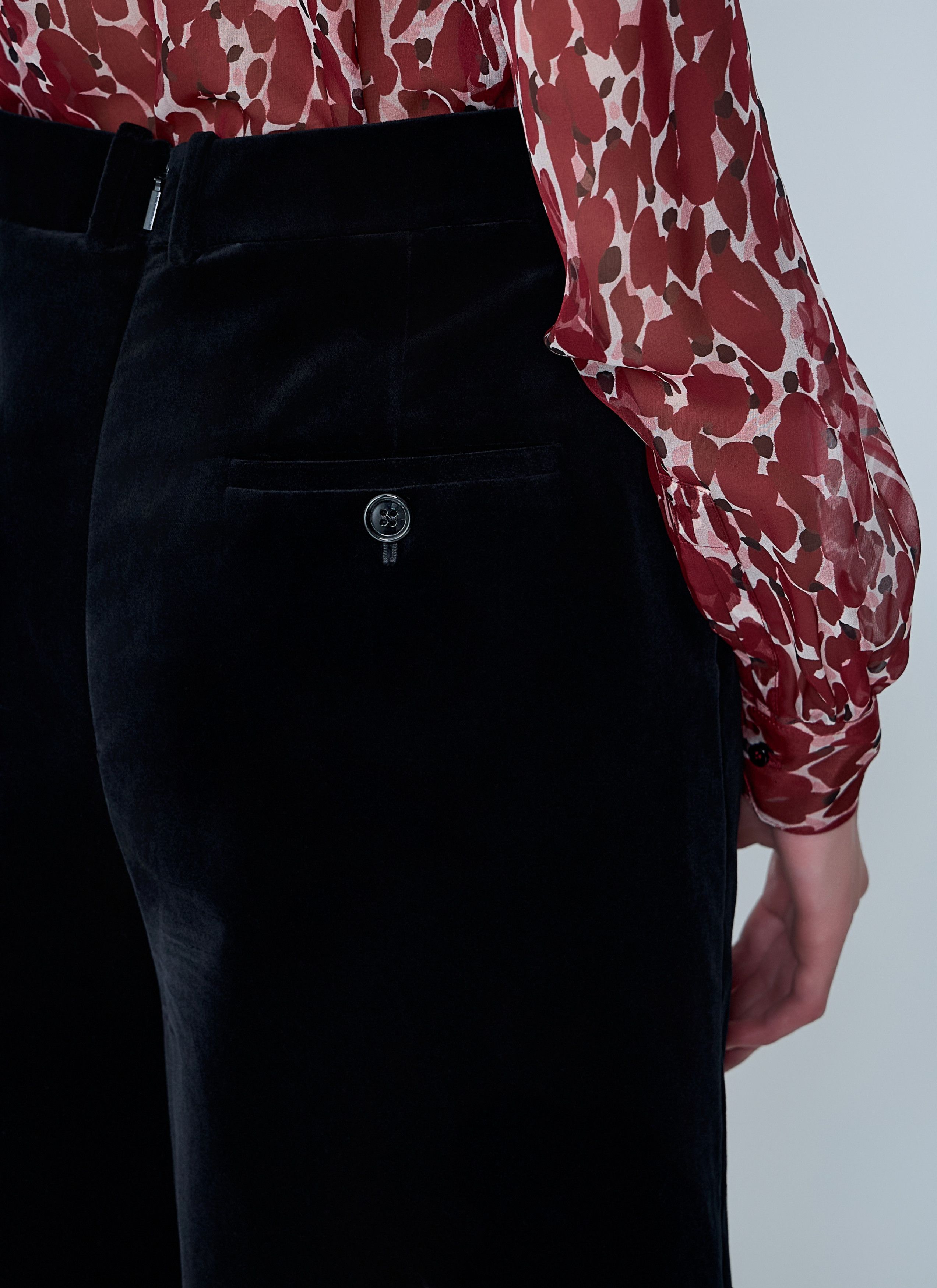 Saint Laurent Paris Tailored Cropped Cotton Pants Size 27" / US 4 / IT 40 - 6 Thumbnail
