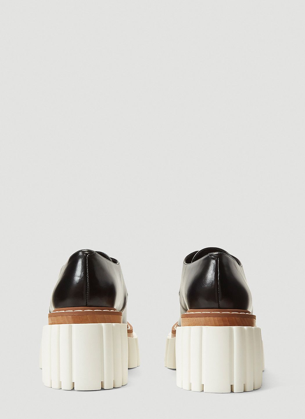 Stella McCartney Emilie Faux-Leather Platform Shoes Size US 9 / IT 39 - 4 Thumbnail