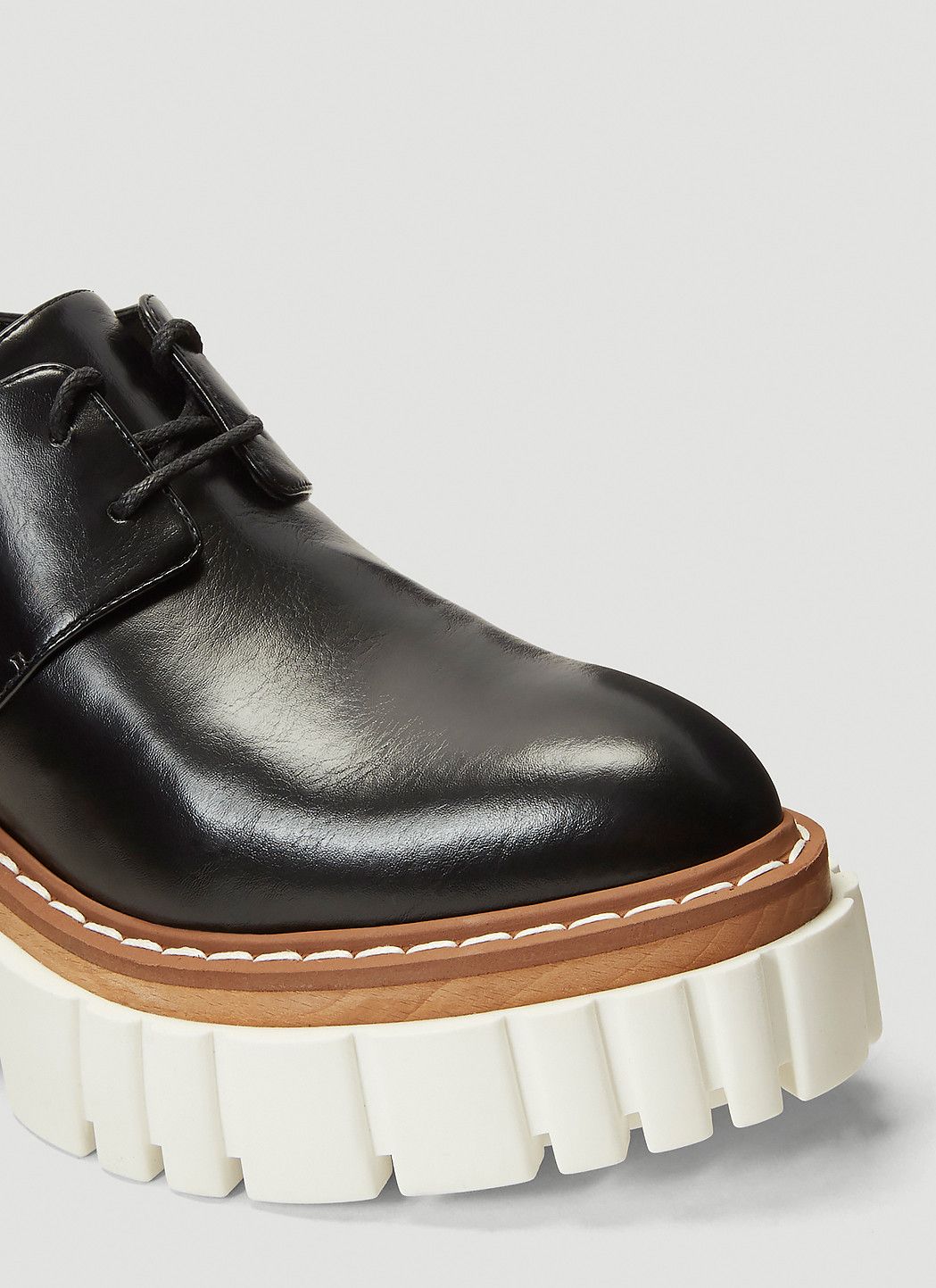 Stella McCartney Emilie Faux-Leather Platform Shoes Size US 9 / IT 39 - 5 Thumbnail