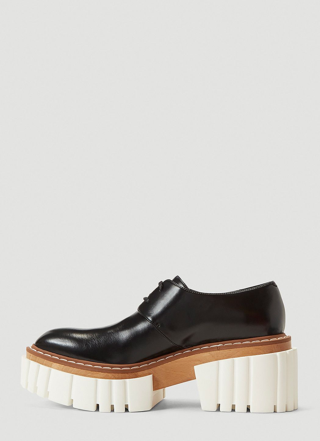 Stella McCartney Emilie Faux-Leather Platform Shoes Size US 9 / IT 39 - 3 Thumbnail