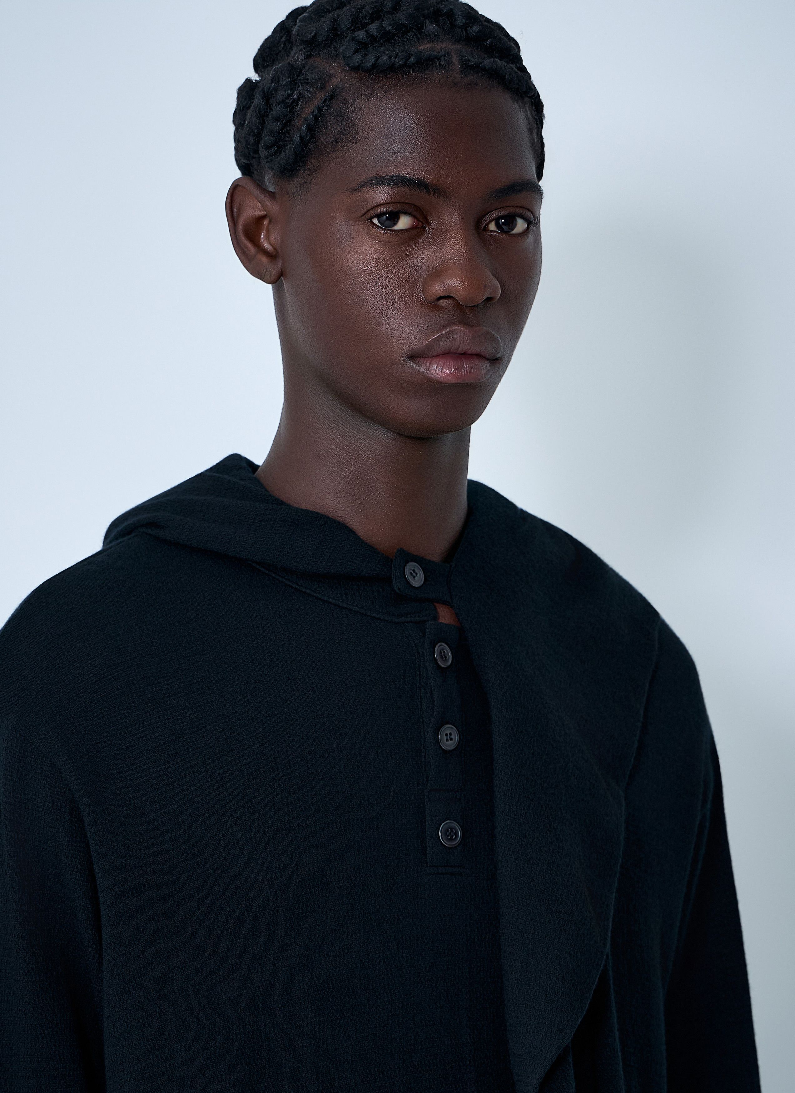 Yohji Yamamoto Hooded Sweater Size US L / EU 52-54 / 3 - 5 Thumbnail